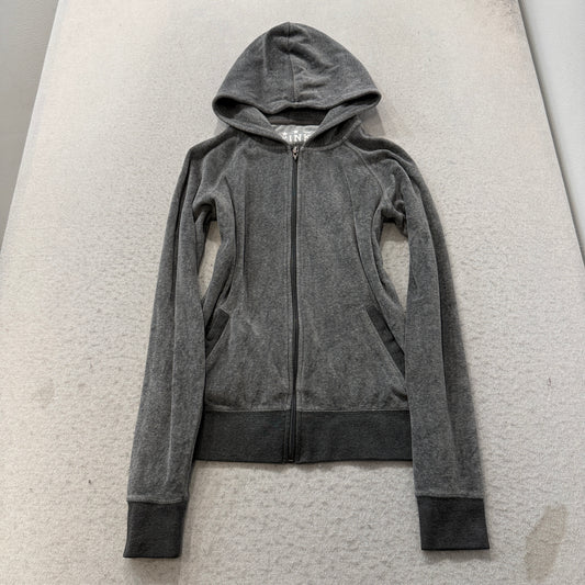 Victoria's Secret PINK 86 Tour Women Gray Velour Tracksuit Set Hoodie & Pant M/S