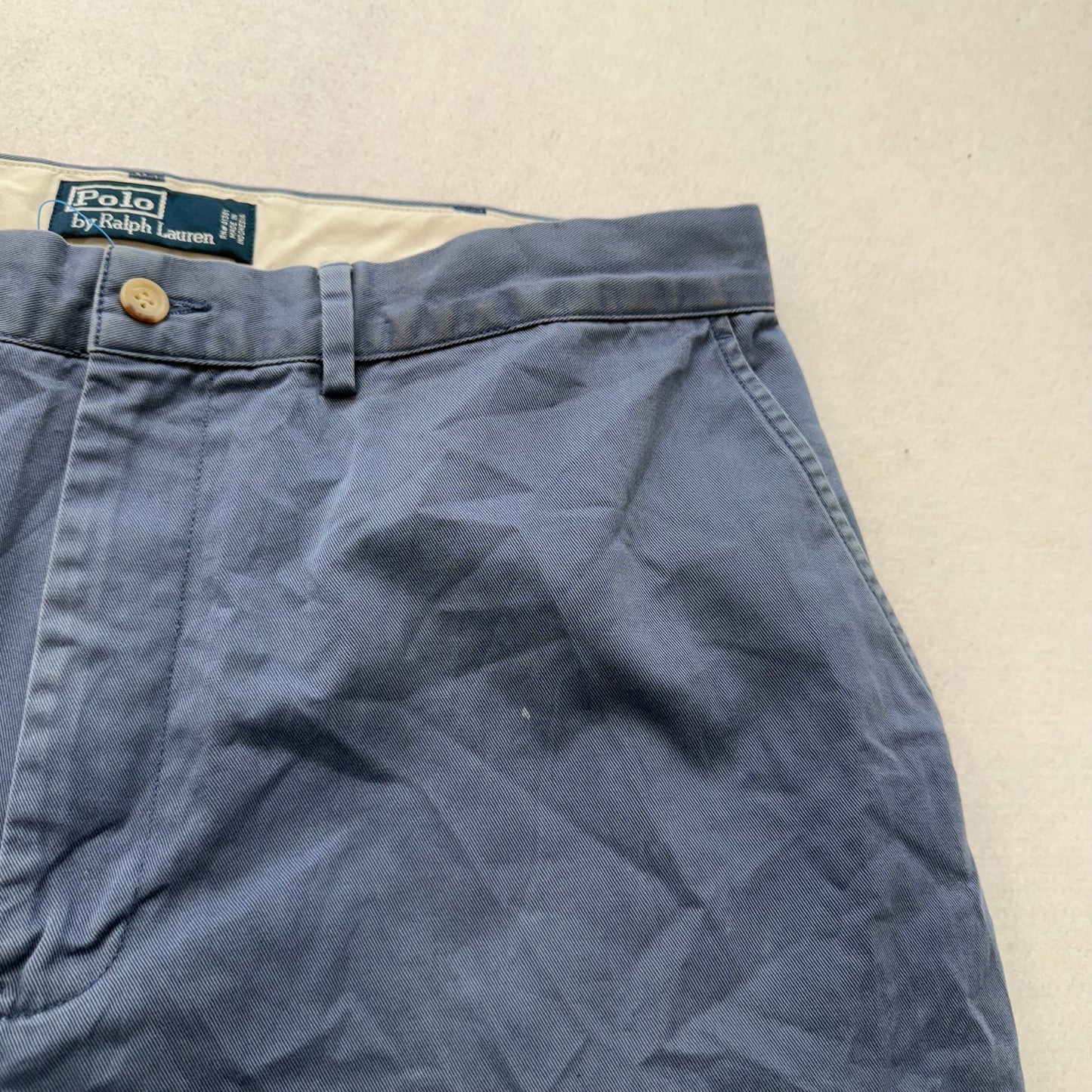 Polo by Ralph Lauren Mens Blue Classic Chino Pants Mid-Rise Straight Leg Size 34