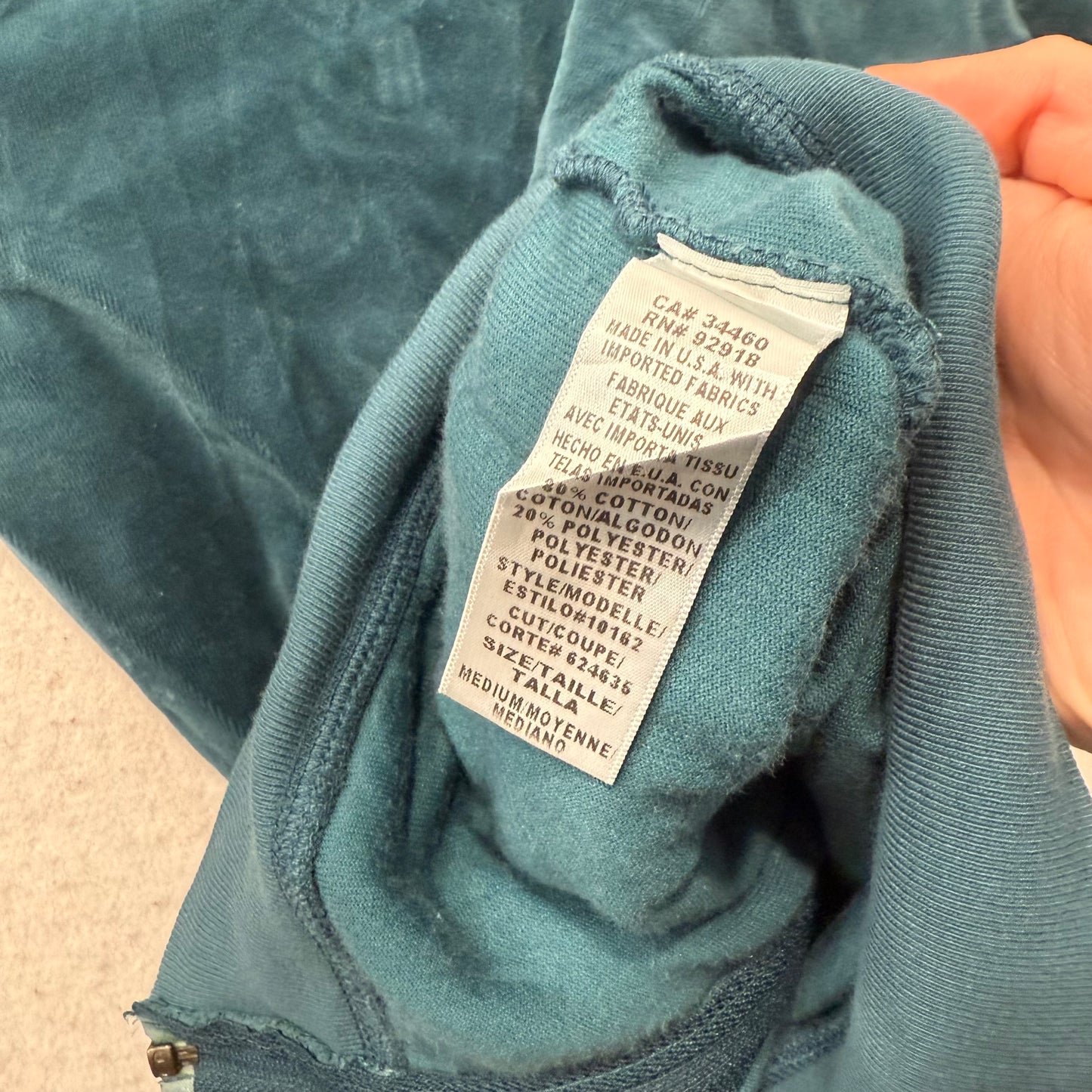 2003 Vintage Juicy Couture “Scottie Dogs” Deep Pine Green Velour Hoodie Size M