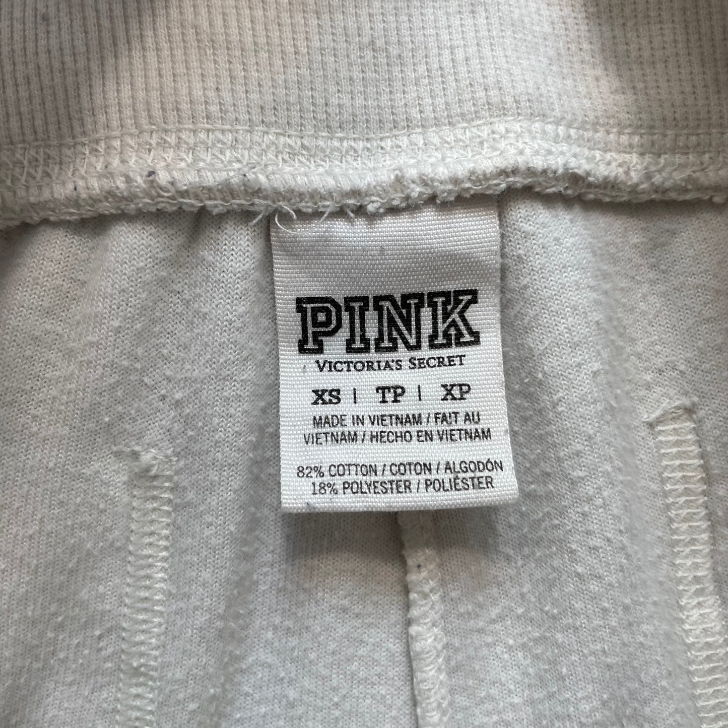 Victoria's Secret Pink Women's Grey Velour Flared Leg Sweatpants Sequin Size XS