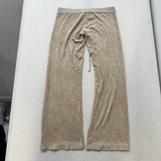 Vintage Juicy Couture beige terry flare pants size M