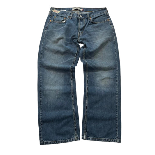 Levi's 559 Mens Blue Denim Relaxed Straight Leg Jeans Classic Pockets Size 34x30