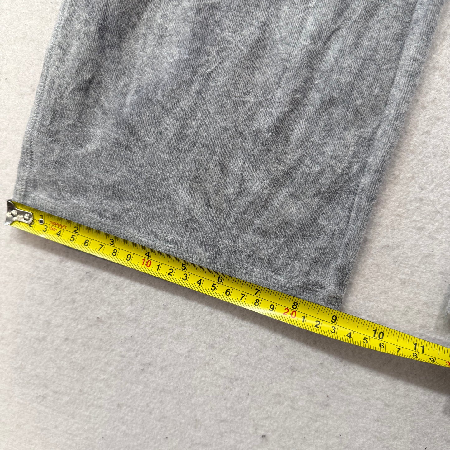 Vintage Juicy Couture Women's Gray Velour Flared Track Pant Low Rise Y2k Size S