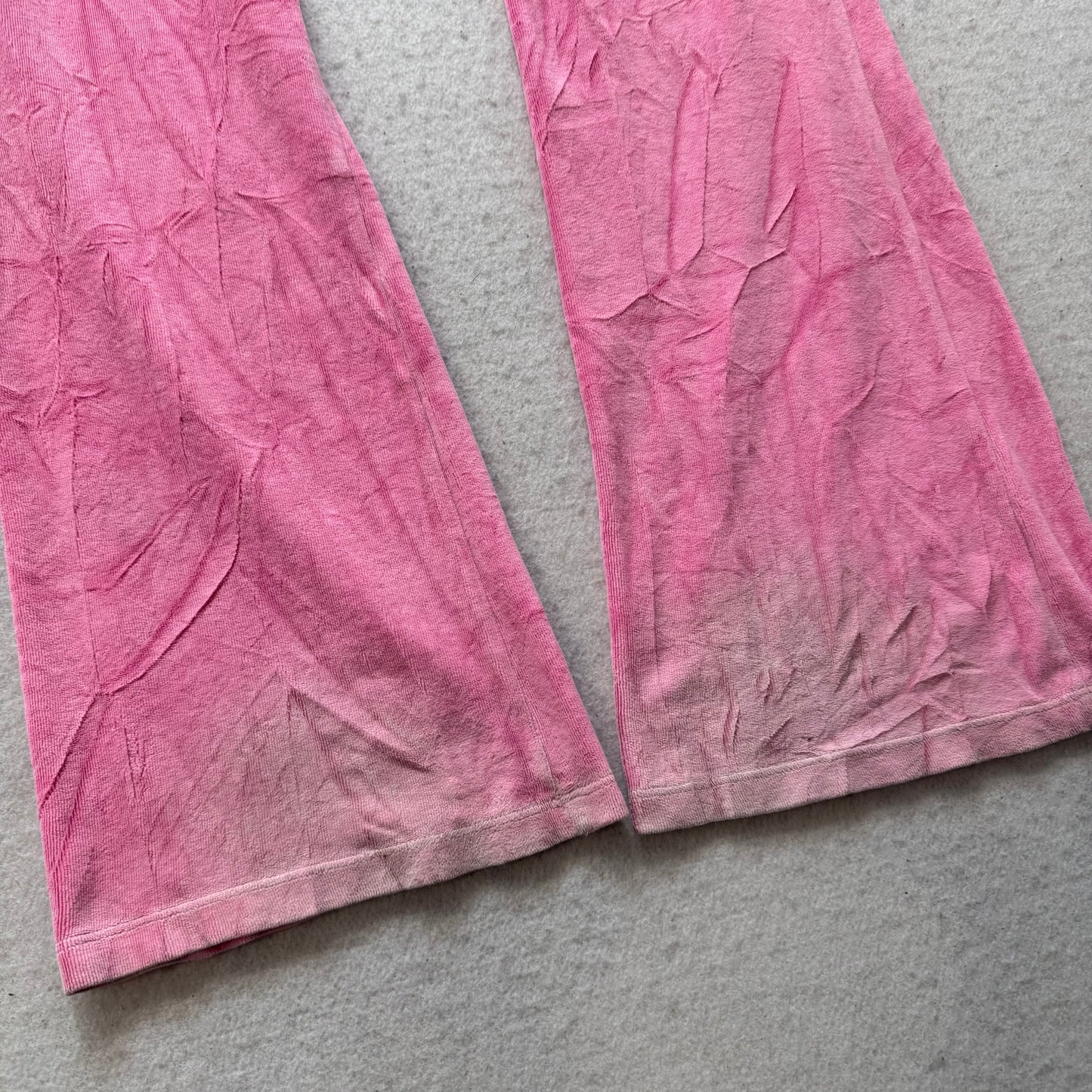 PINK Victoria's Secret Women Pink Velour Flare Track Pant Loungewear Y2K Size XS