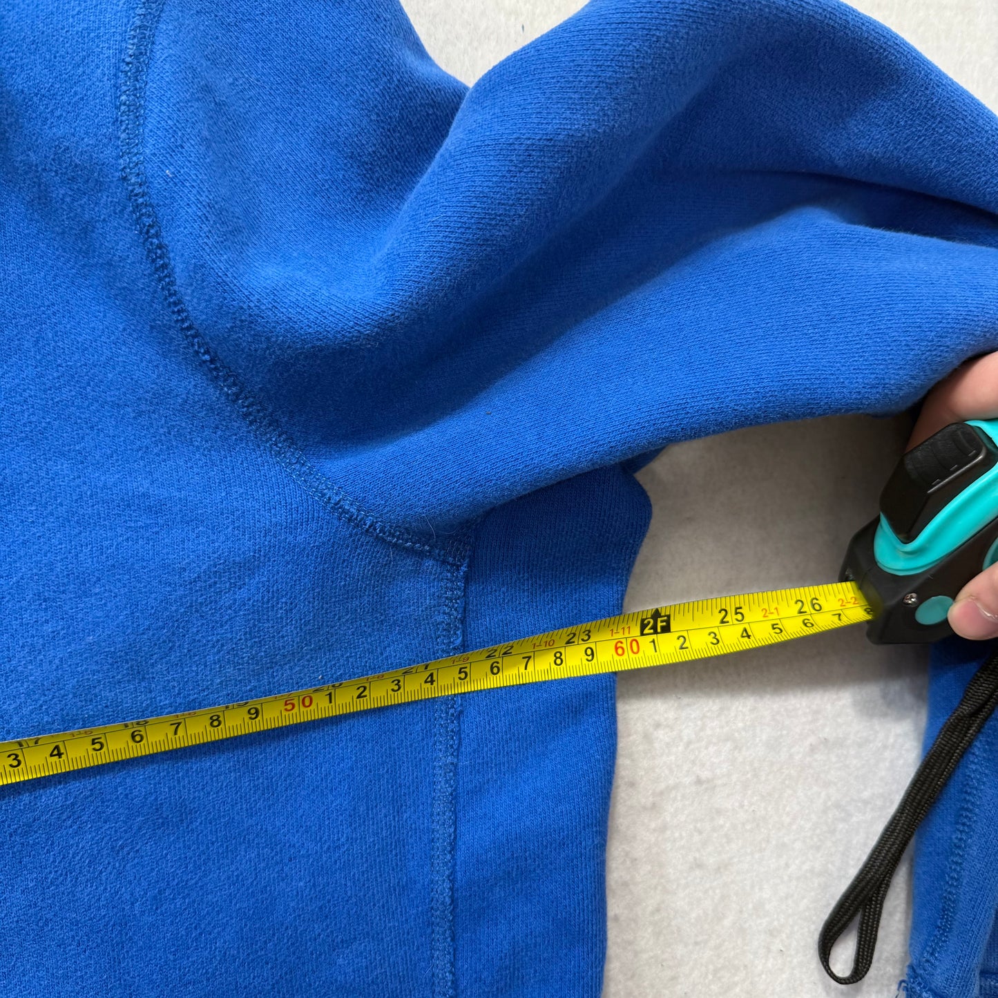 Abercrombie & Fitch Men's Royal Blue Full Zip Fleece Hoodie Loungewear Size 2XL