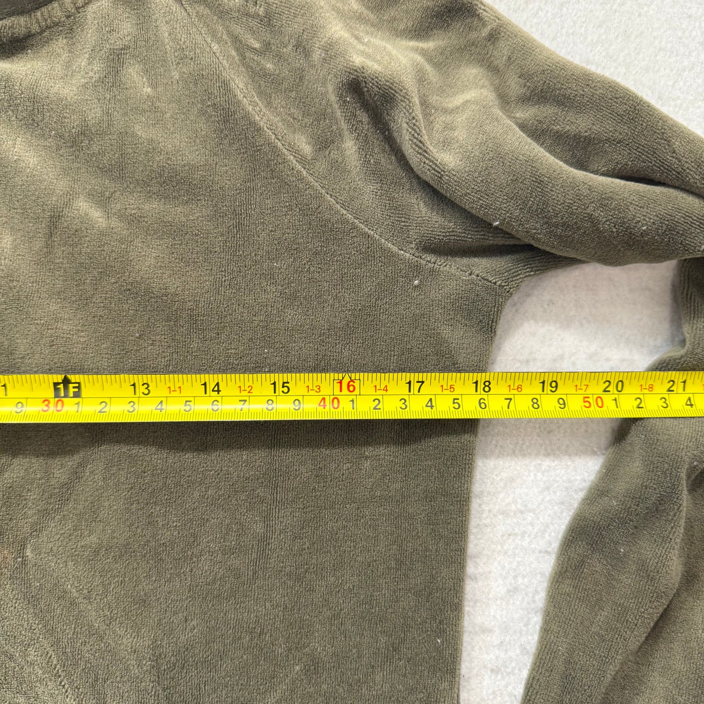 Juicy Couture Womens Olive Velour Zip-Up Hoodie Sequin Laurel Wreath Logo Size M