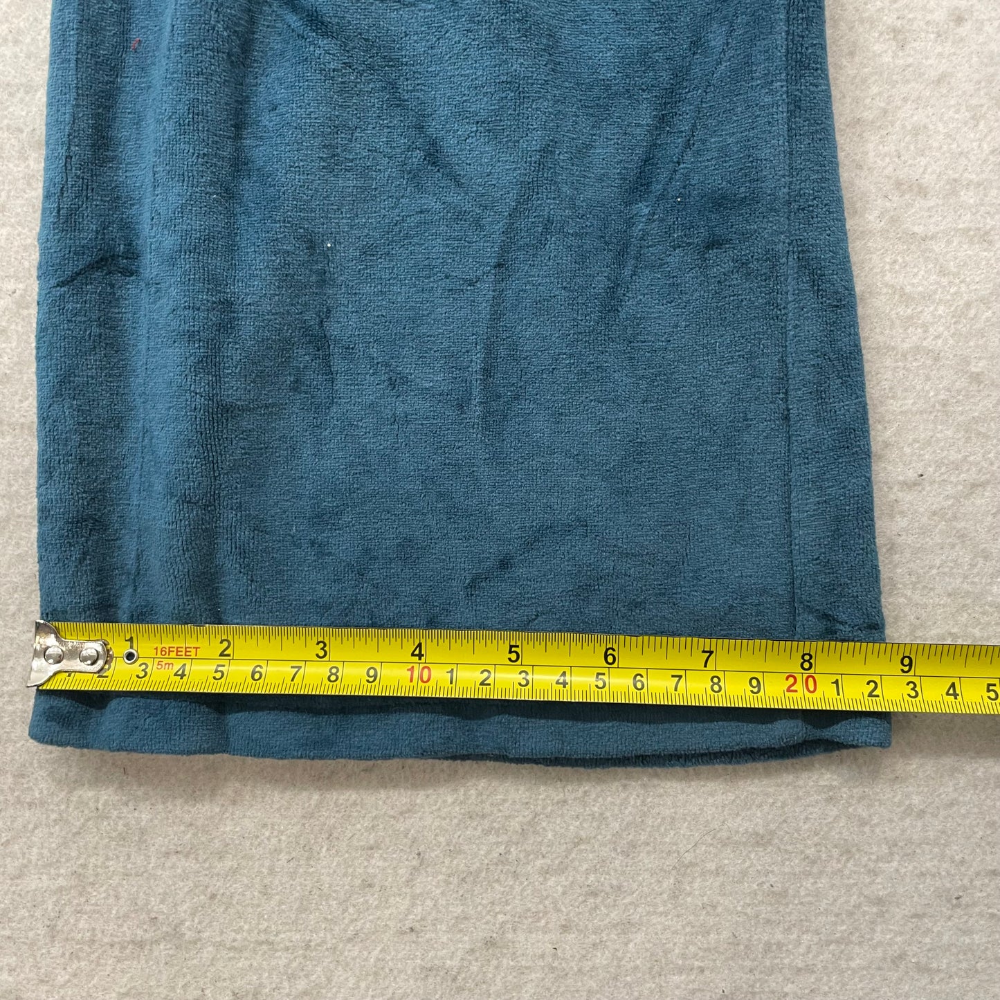 Juicy Couture Women's Teal Velour Flare Leg Track Pant Drawstring Pockets Size M
