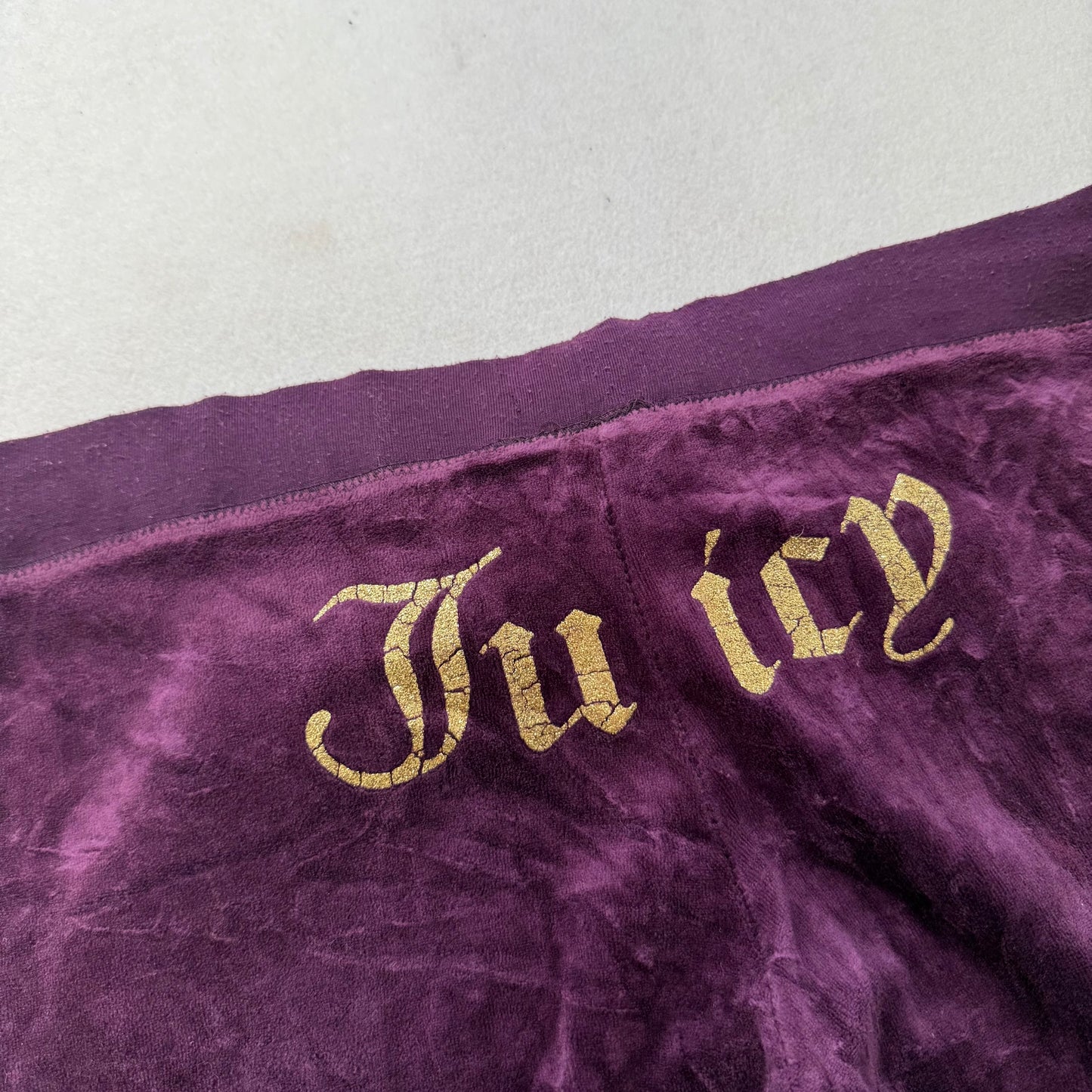 Juicy Couture Women's Deep Purple Zip-Up Hoodie & Pants Tracksuit Set Size L