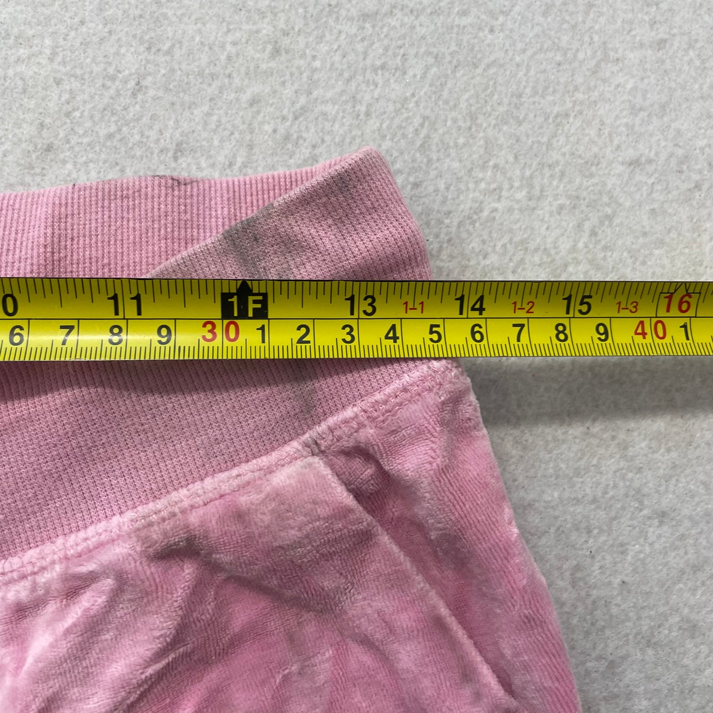 Juicy Couture Women's Pink Velour Flared Leg Track Pants Scottie Dog Logo Size M