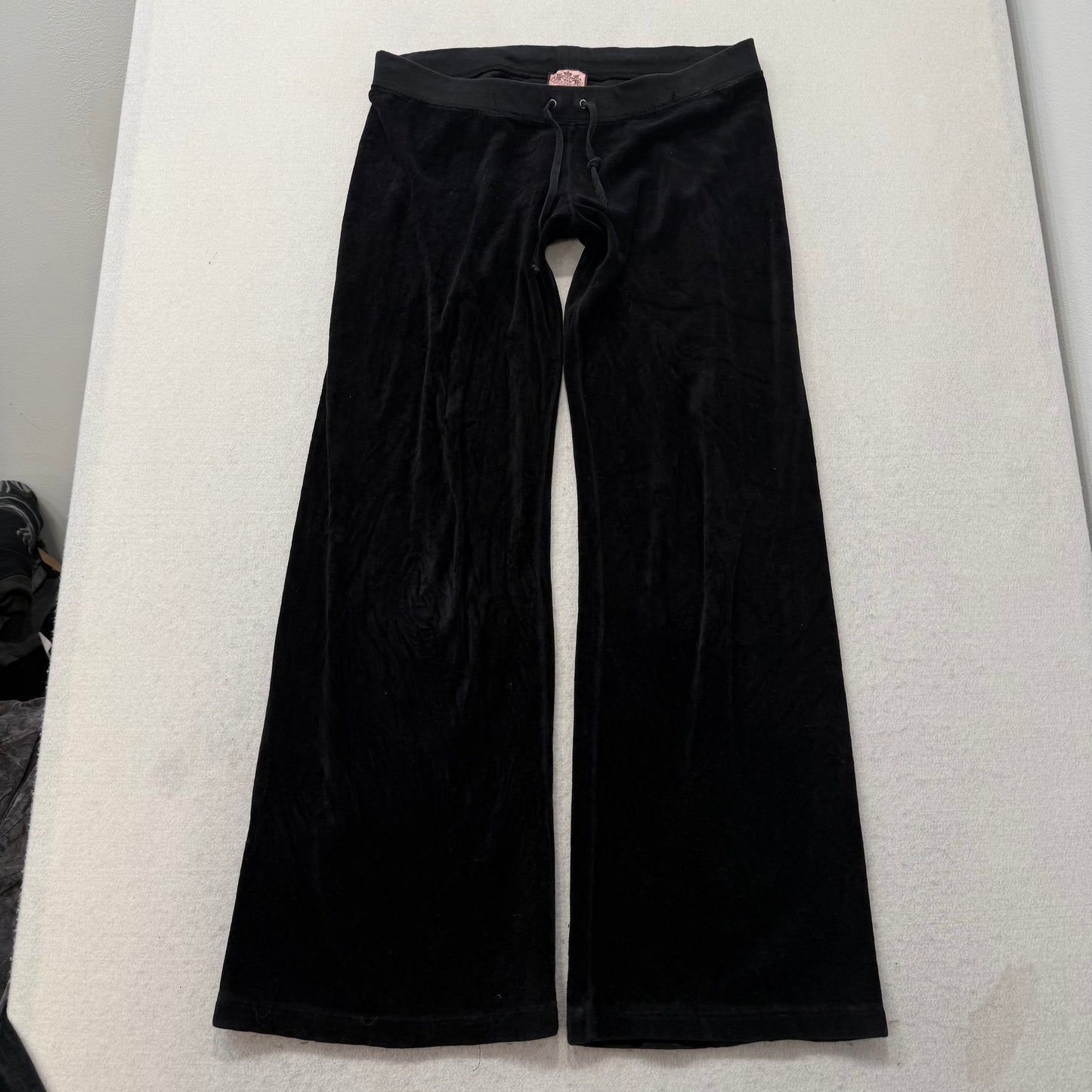 2003 Juicy Couture “Scottie Dog” Black Velour Tracksuit Set Hoodie & Pant Size M