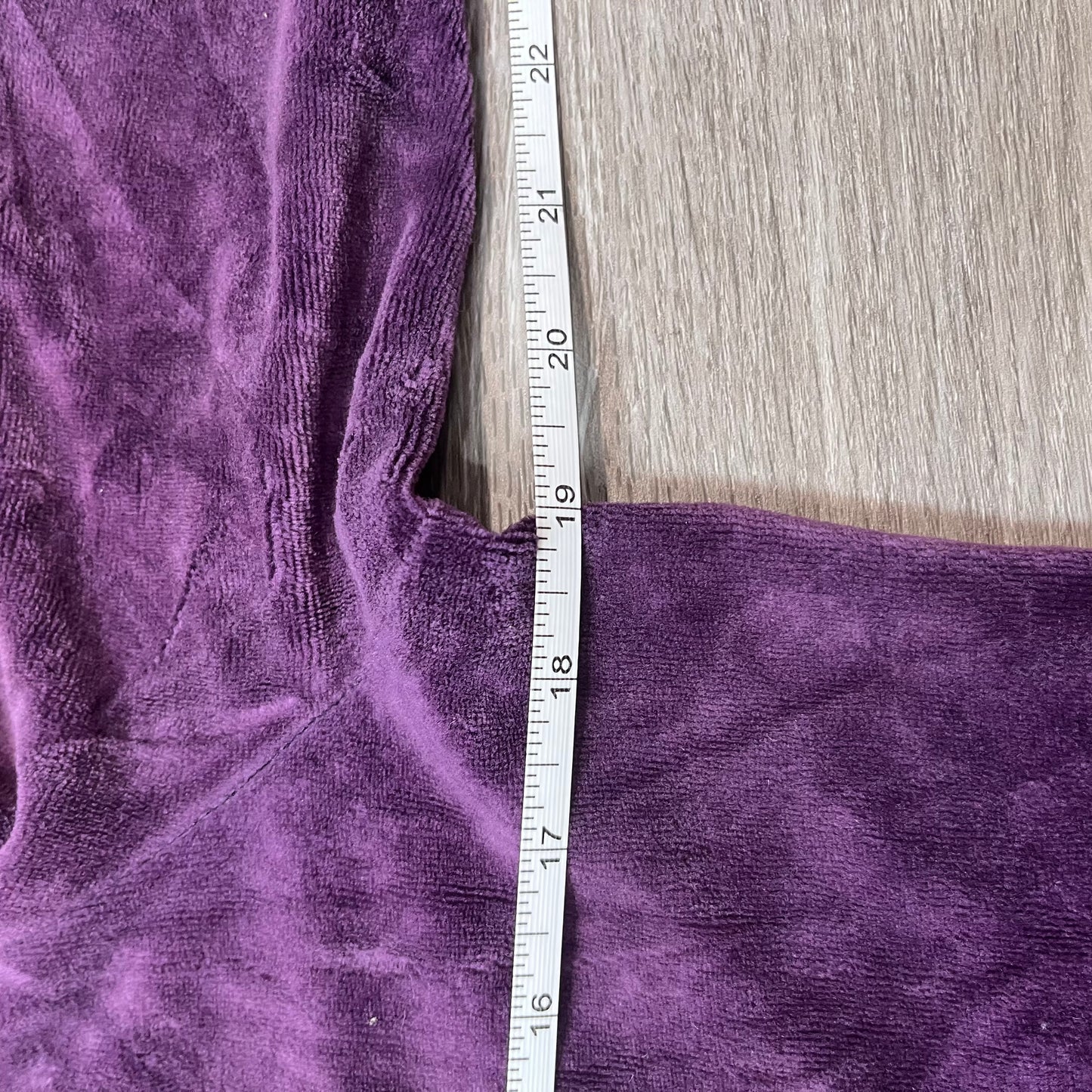 Juicy Couture Womens Deep Purple Velour Zip-Up Hoodie Crown Graphic Logo Size XL