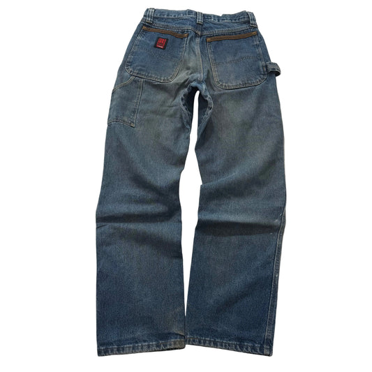 Wrangler Men's Blue Riggs Workwear Carpenter Denim Jeans Medium Wash Size 30