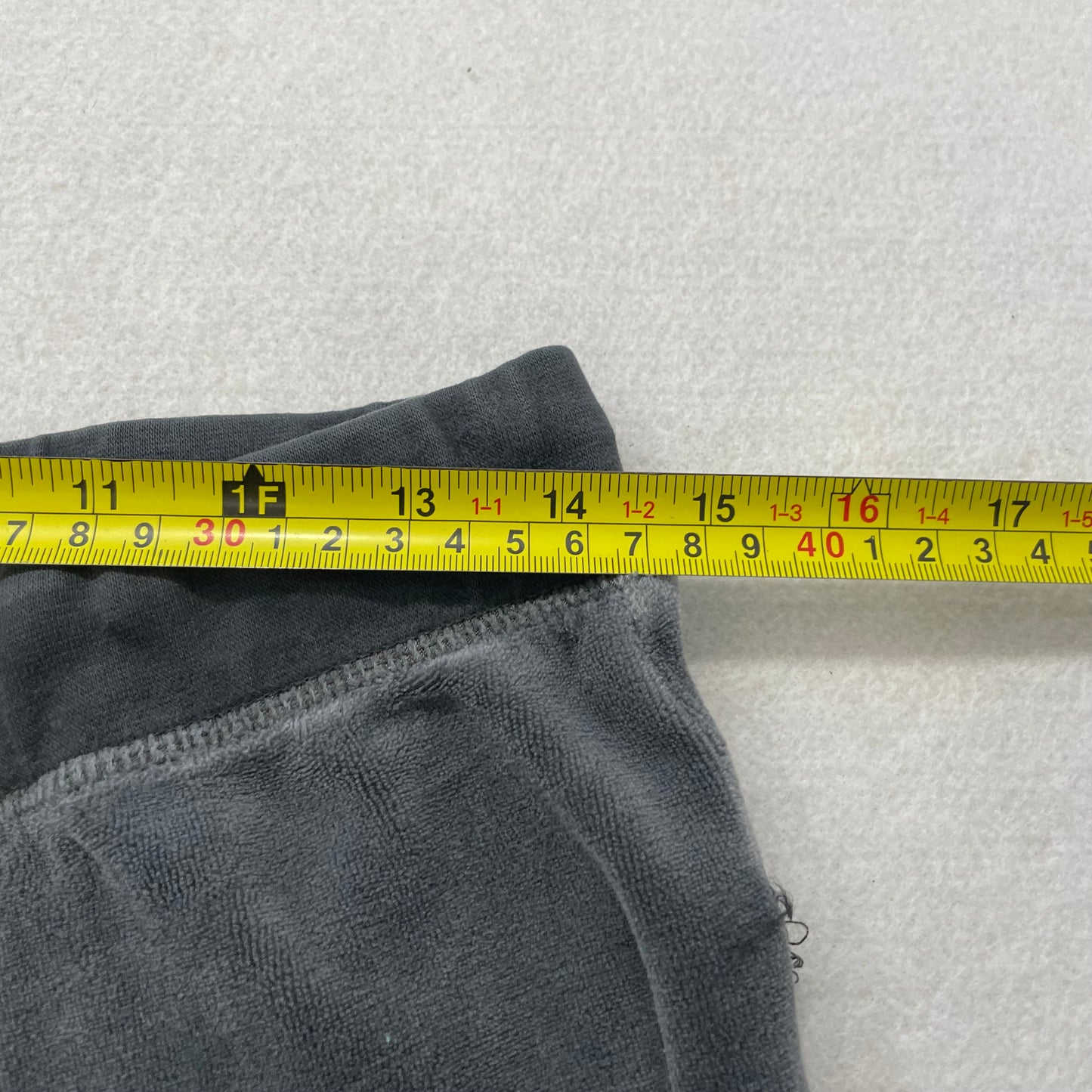 Vintage Juicy Couture Women's Charcoal Gray Velour Flared Track Pant Logo Size S