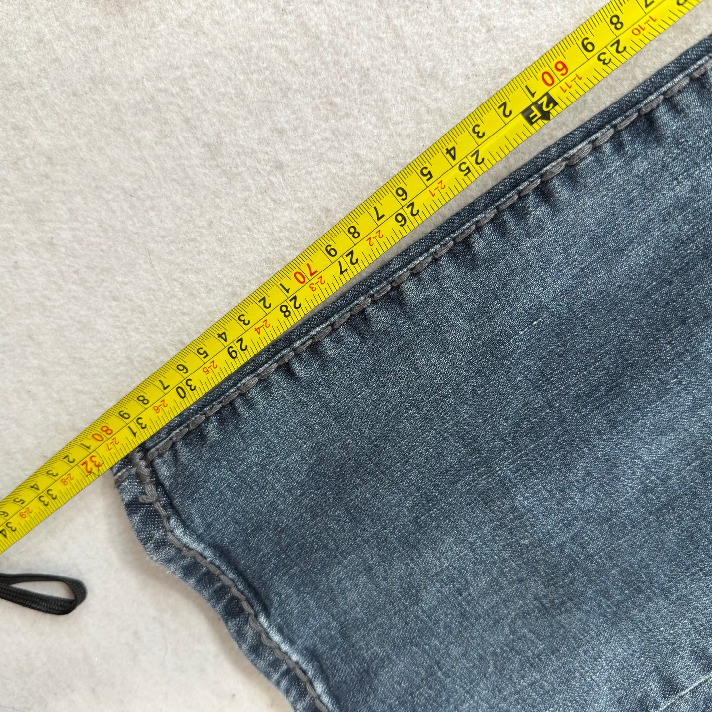 LA Idol Women's Dark Blue Denim Bootcut Jeans Rhinestone Back Flap Pocket Size 7
