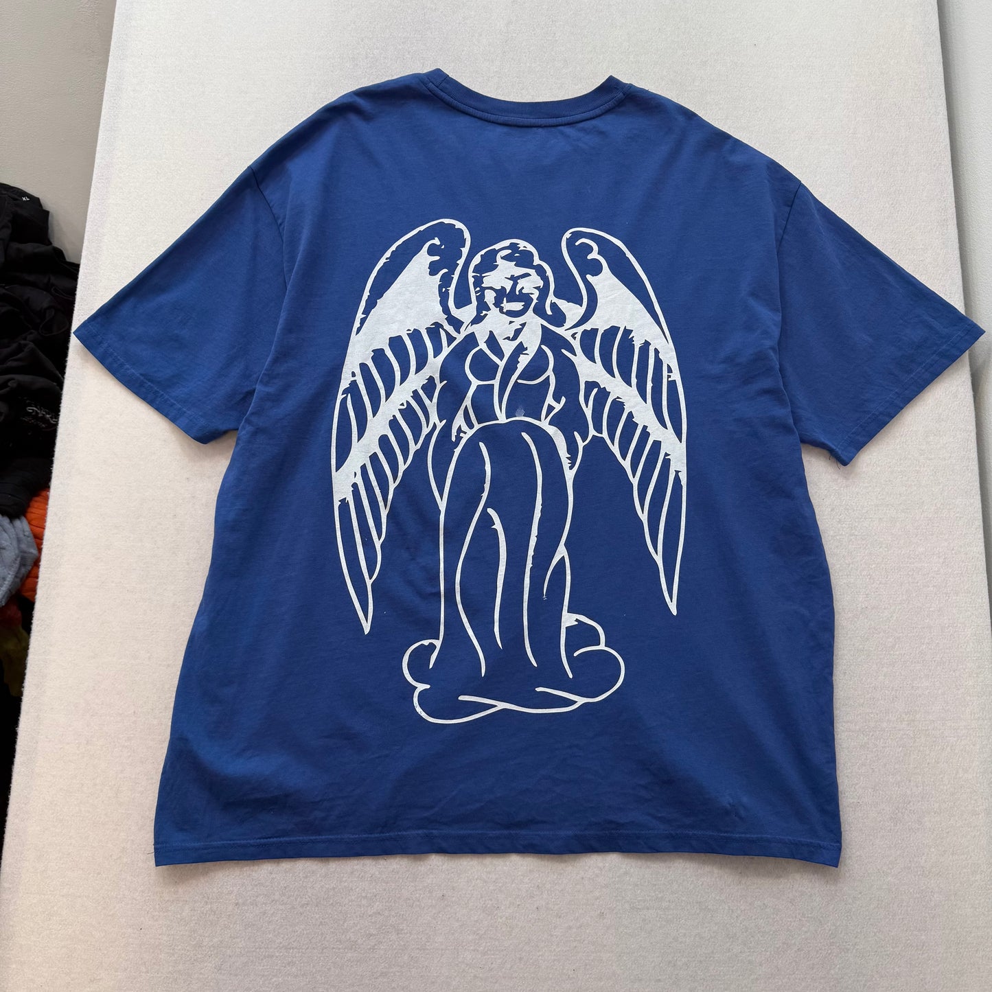 ED HARDY “Cross Heart” ROYAL BLUE BOXY TEE