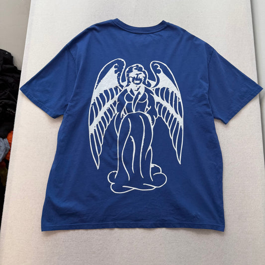 ED HARDY “Cross Heart” ROYAL BLUE BOXY TEE