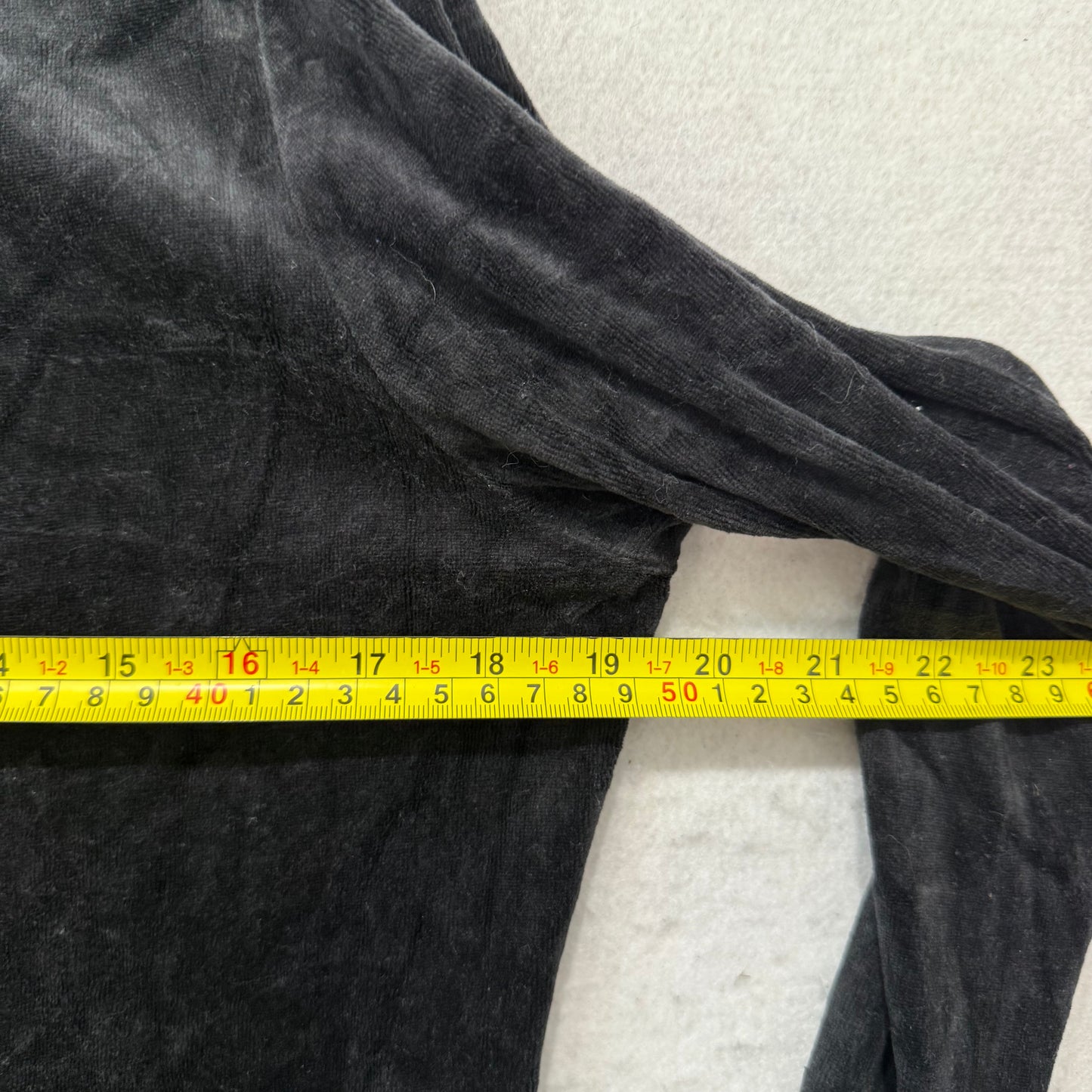 Juicy Couture Black Velour Tracksuit Set Zip Up Jacket & Flared Pants Y2K Size L