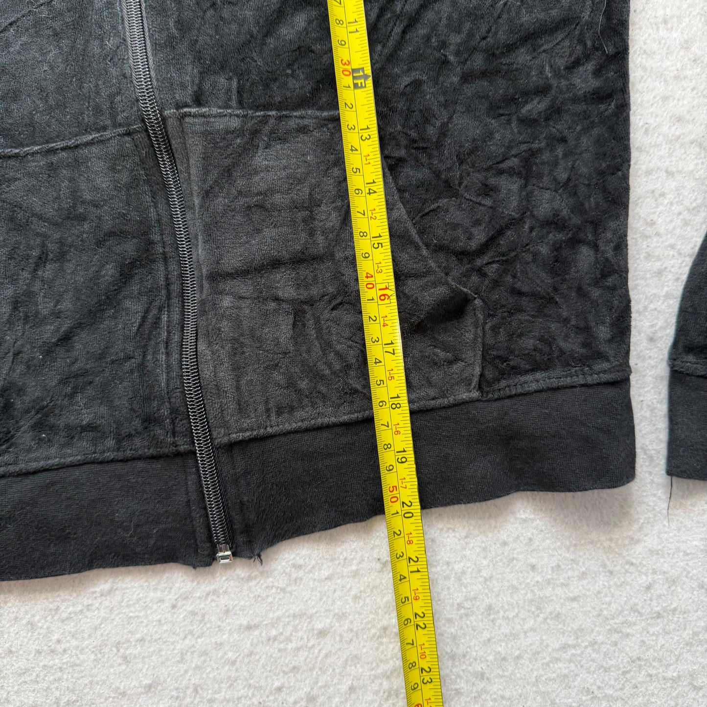 Vtg Juicy Couture Scottie Dogs Black Velour Tracksuit Set Hoodie & Pant Size S