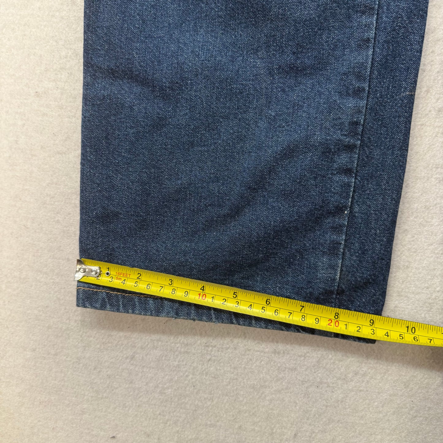 Wrangler Men's Blue Riggs Workwear Carpenter Denim Jeans Utility Pockets Size 36x32