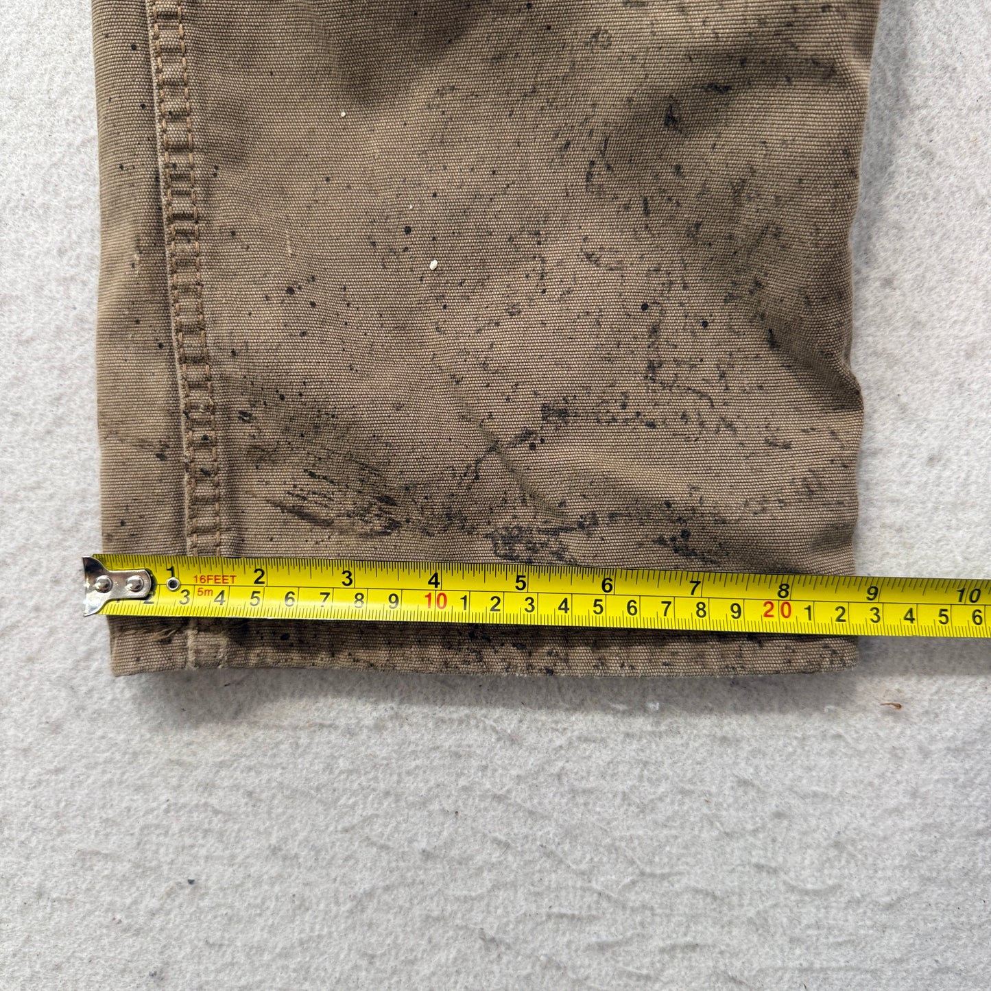 Ariat FR M5 Men's Khaki Cotton Blend Cargo Pants Straight Fit Pockets Size 34