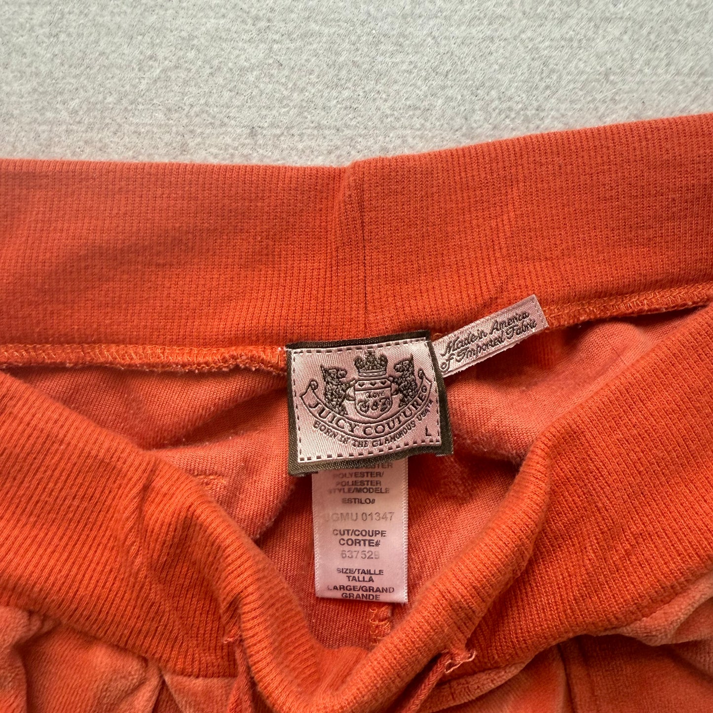 Vintage Juicy Couture Women's Rust Velour Flared Track Pants Pockets Y2K Size L