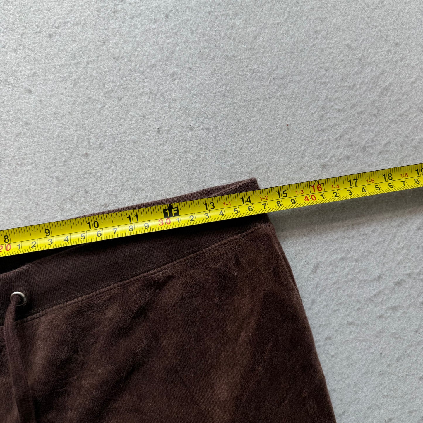 Vintage Juicy Couture Women Brown Velour Flared Track Pant Loungewear Y2k Size S