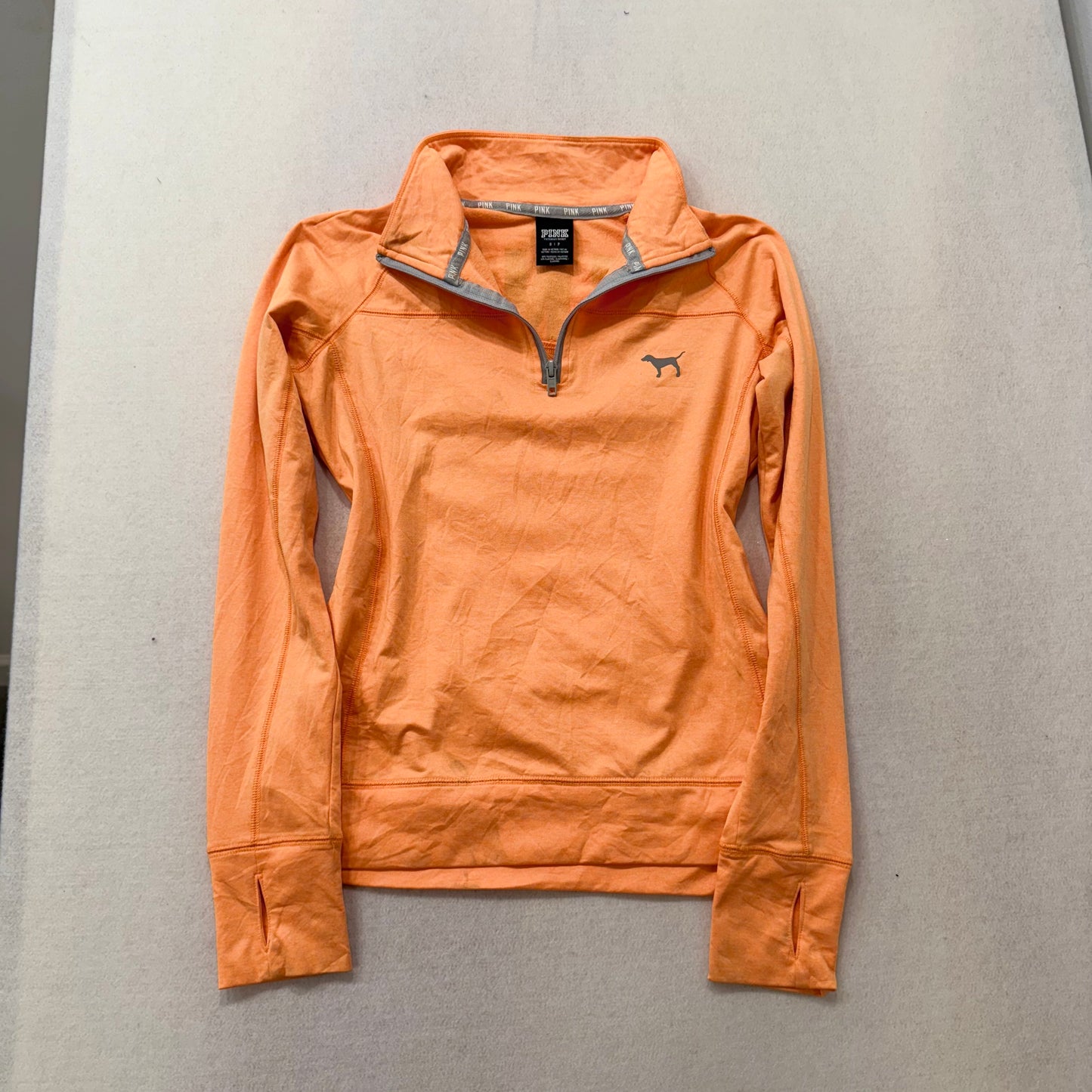 Victoria’s Secret Pink Orange Jacket with Back Logo Size S