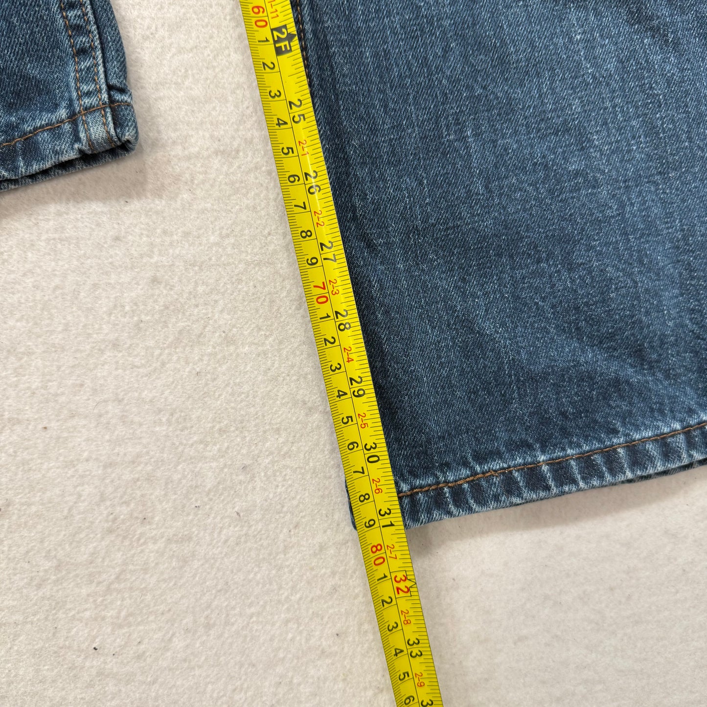Levi's Strauss & Co. 527 Women's Medium Blue Denim Low Bootcut Jeans Size 33