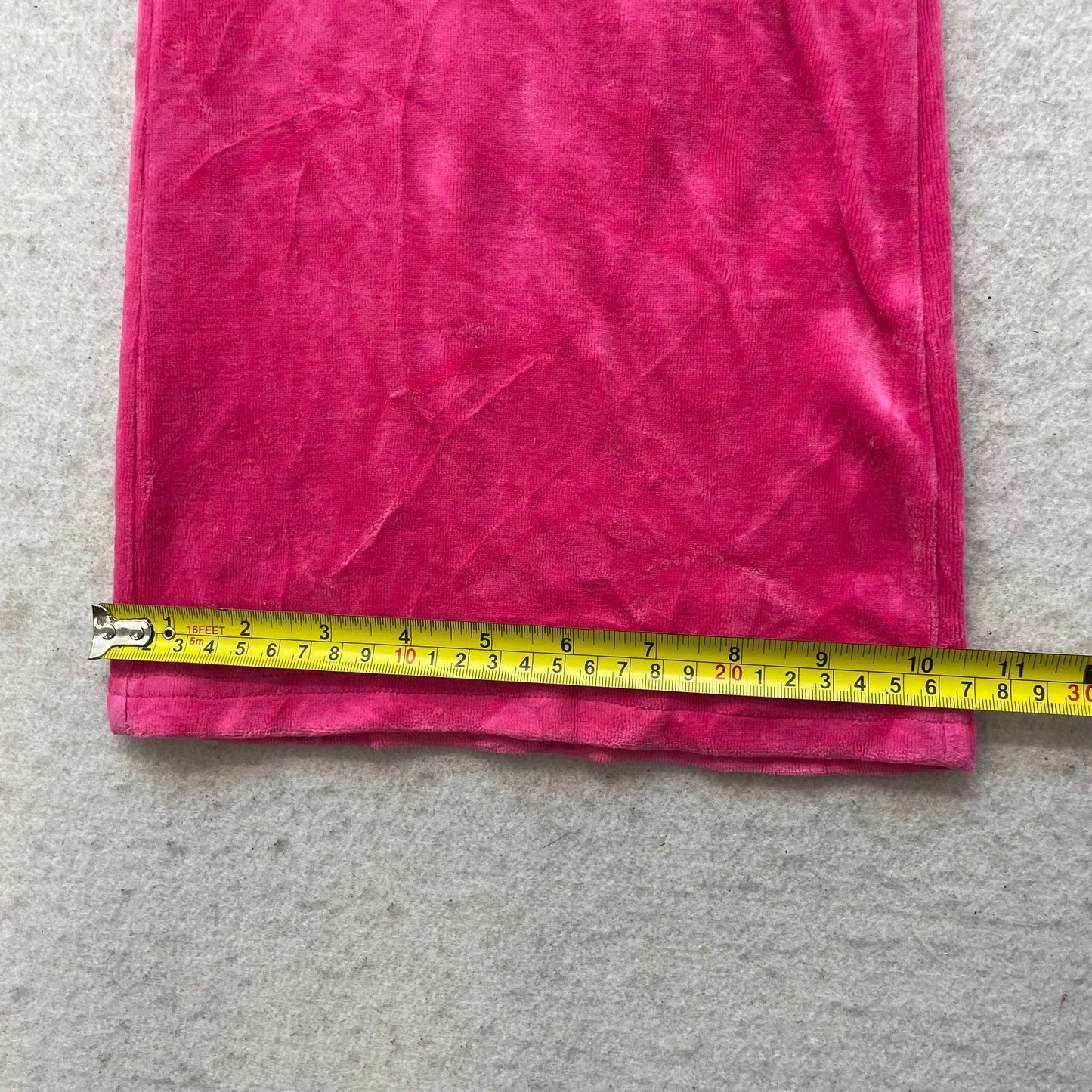 Juicy Couture Pink Velour Tracksuit Set Zip-Up Hoodie & Drawstring Pant Size M/L