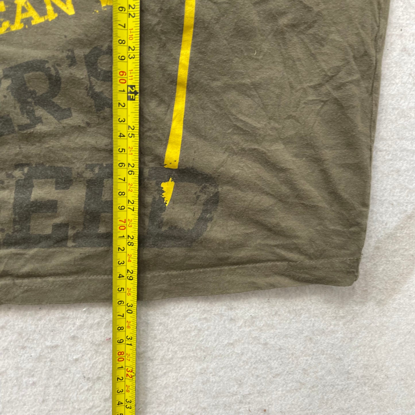 U.S. Army Men's Olive Green Cotton T-Shirt Short Sleeve Crewneck Logo Size XL