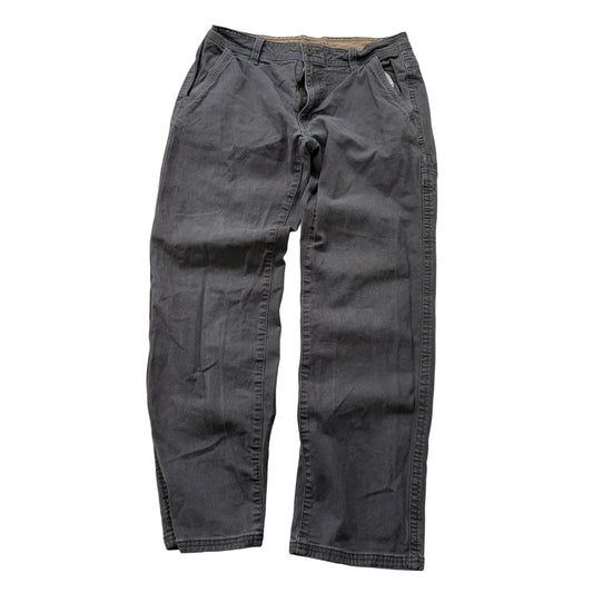 Legendary Outfitters Men's Gray Canvas Workwear Utility Pants Pockets Size 32x30
