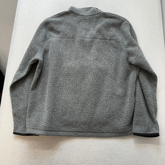 Carhartt Men's Carbon Heather Relaxed Fit Sherpa Quarter-Snap Pullover Size XL