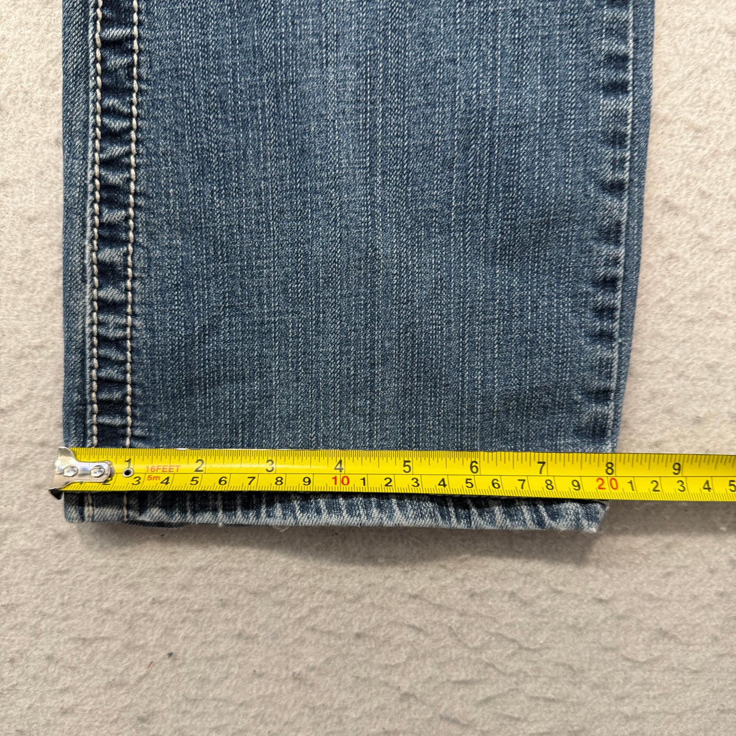 Premiere by rue21 Women's Blue Bootcut Denim Jeans Pockets Classic Size W33