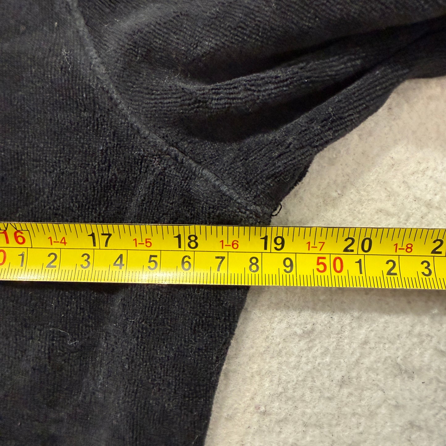 Vintage Juicy Couture Womens Black Velour Zip-Up Hoodie Drawstring Pocket Size S