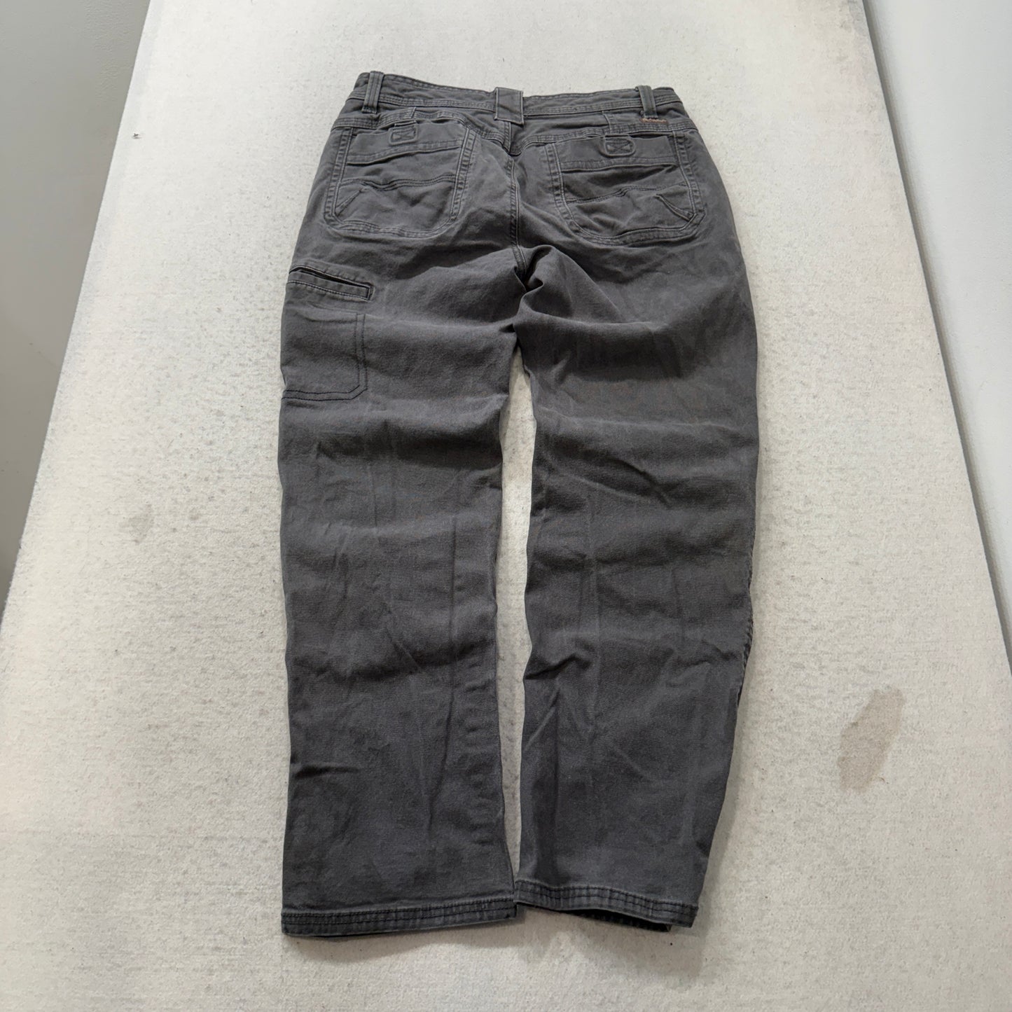 Legendary Outfitters Men's Gray Canvas Workwear Utility Pants Pockets Size 32x30