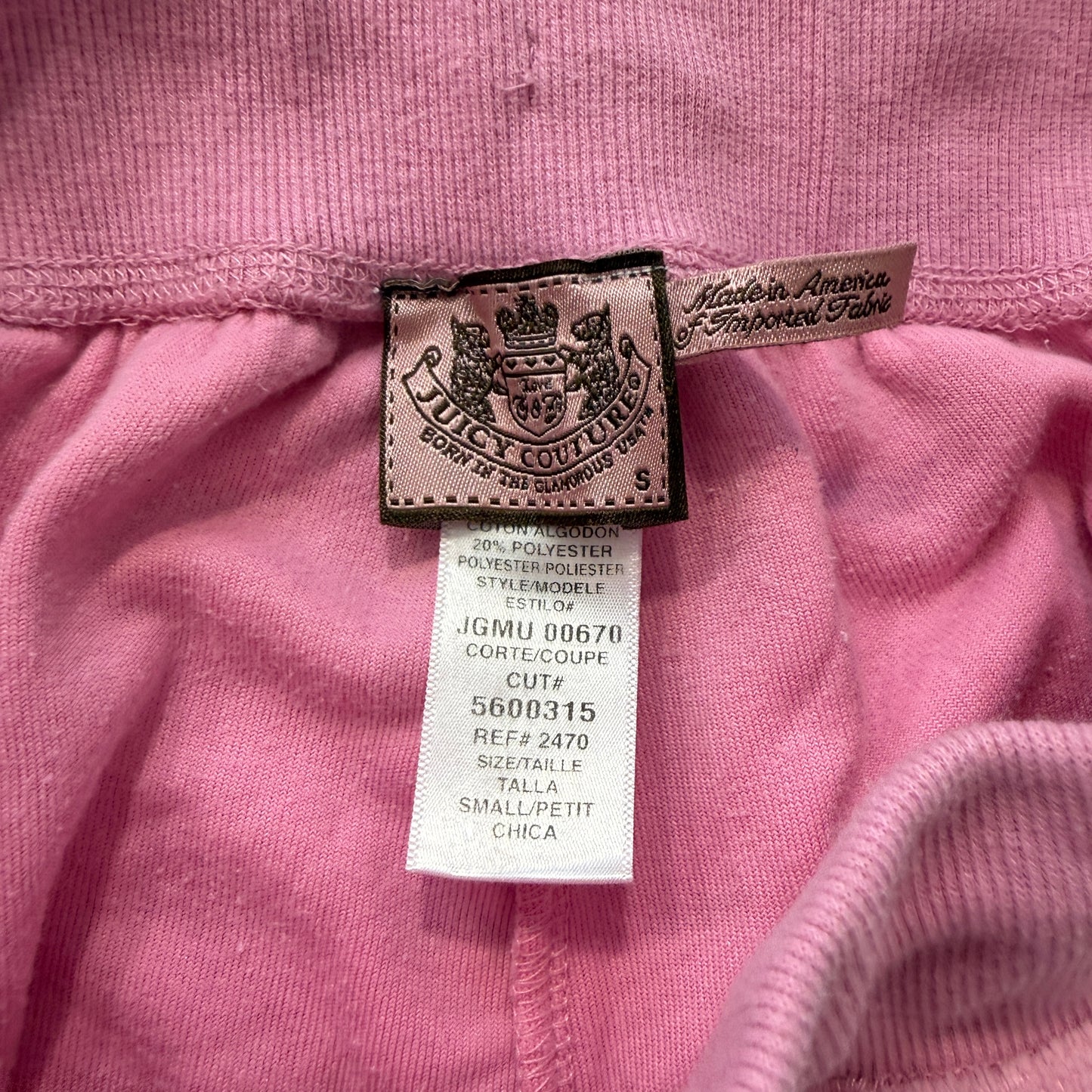Vintage Juicy Couture Women's Pink Velour Flared Track Pants Loungewear Size S
