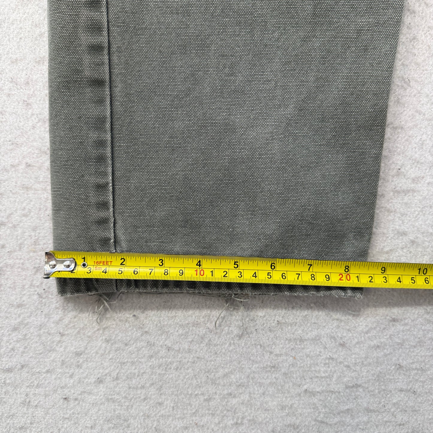Dickies Men's Olive Green Straight Fit Carpenter Canvas Pants Pockets Size W34