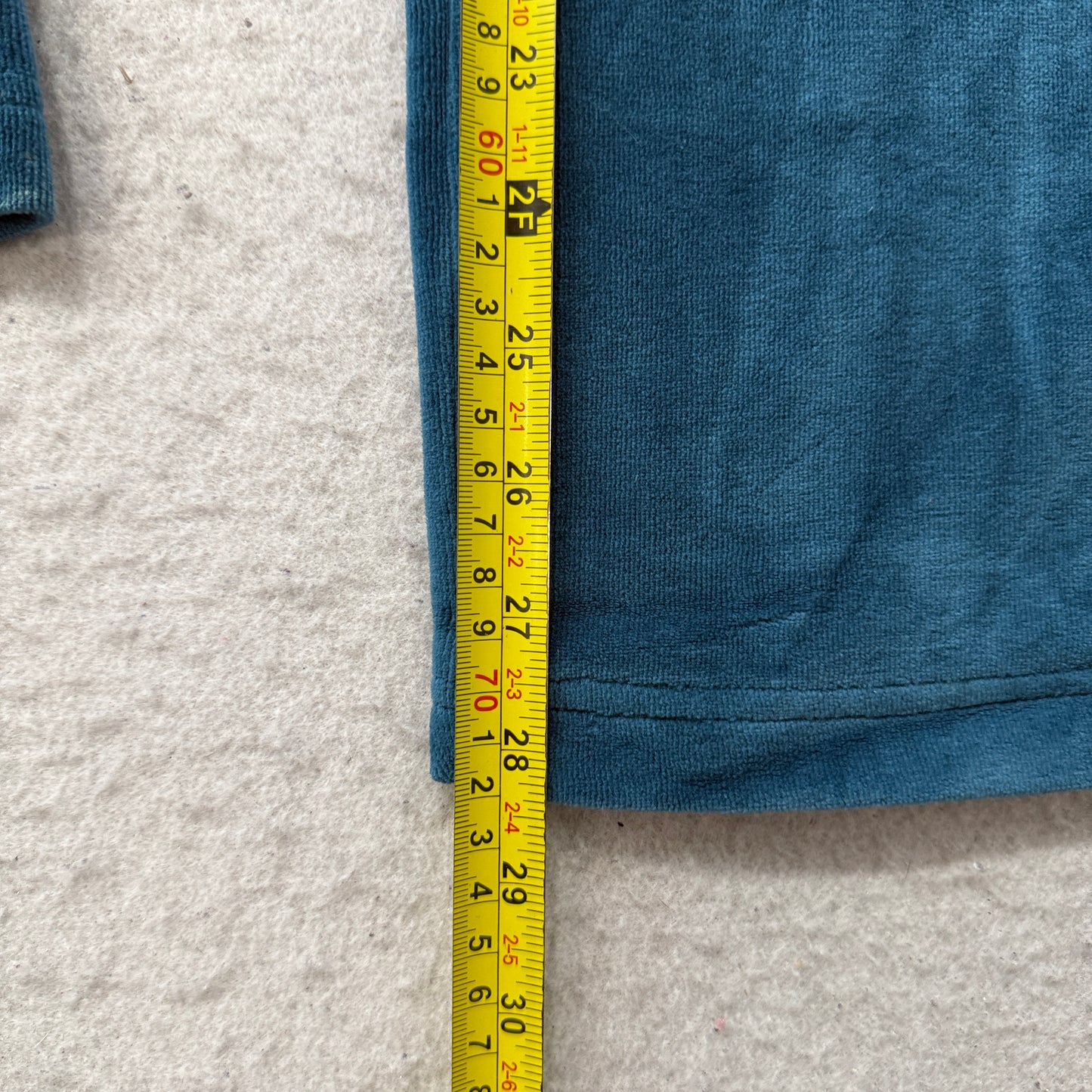 Vintage Juicy Couture Womens Teal Blue Velour Tracksuit Set Hoodie & Pant Size S