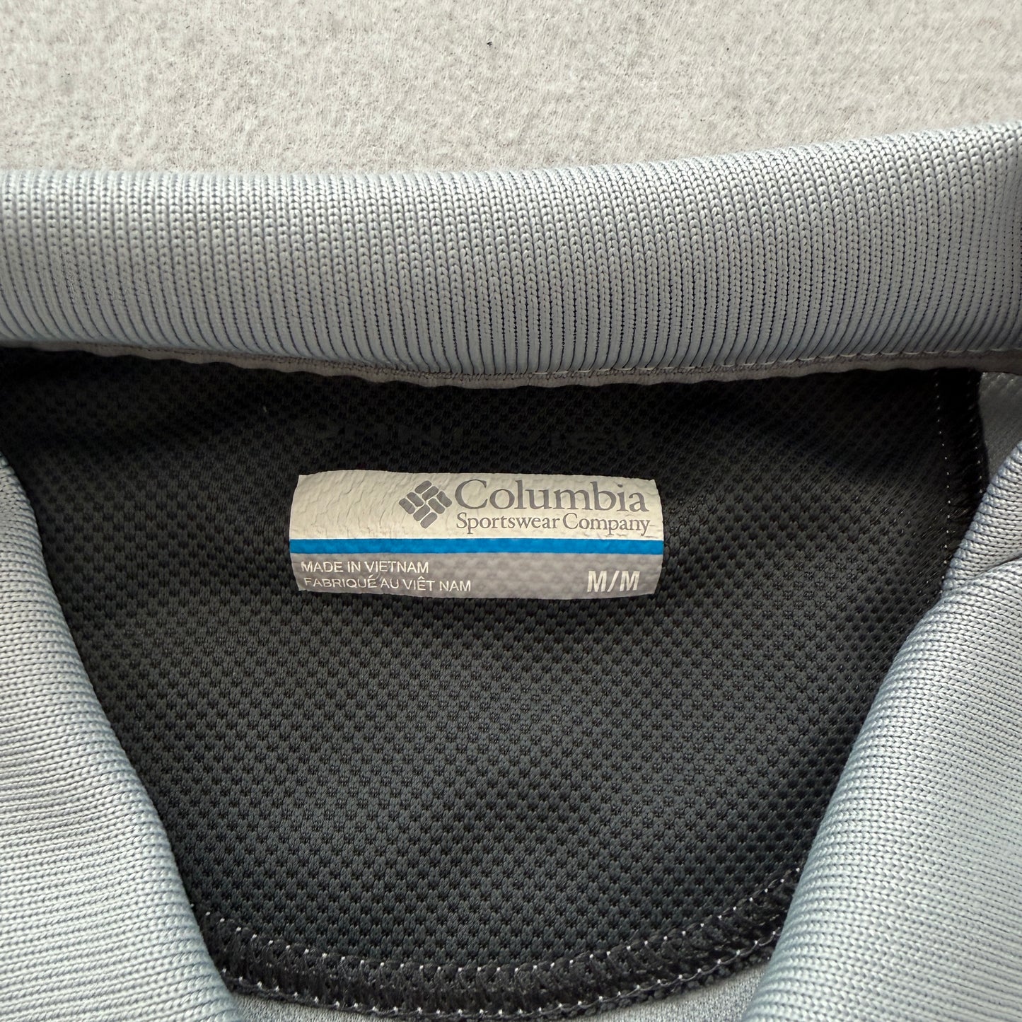 Columbia Sportswear Men's Grey Polyester Polo Shirt Golf Casual Wear Size M
