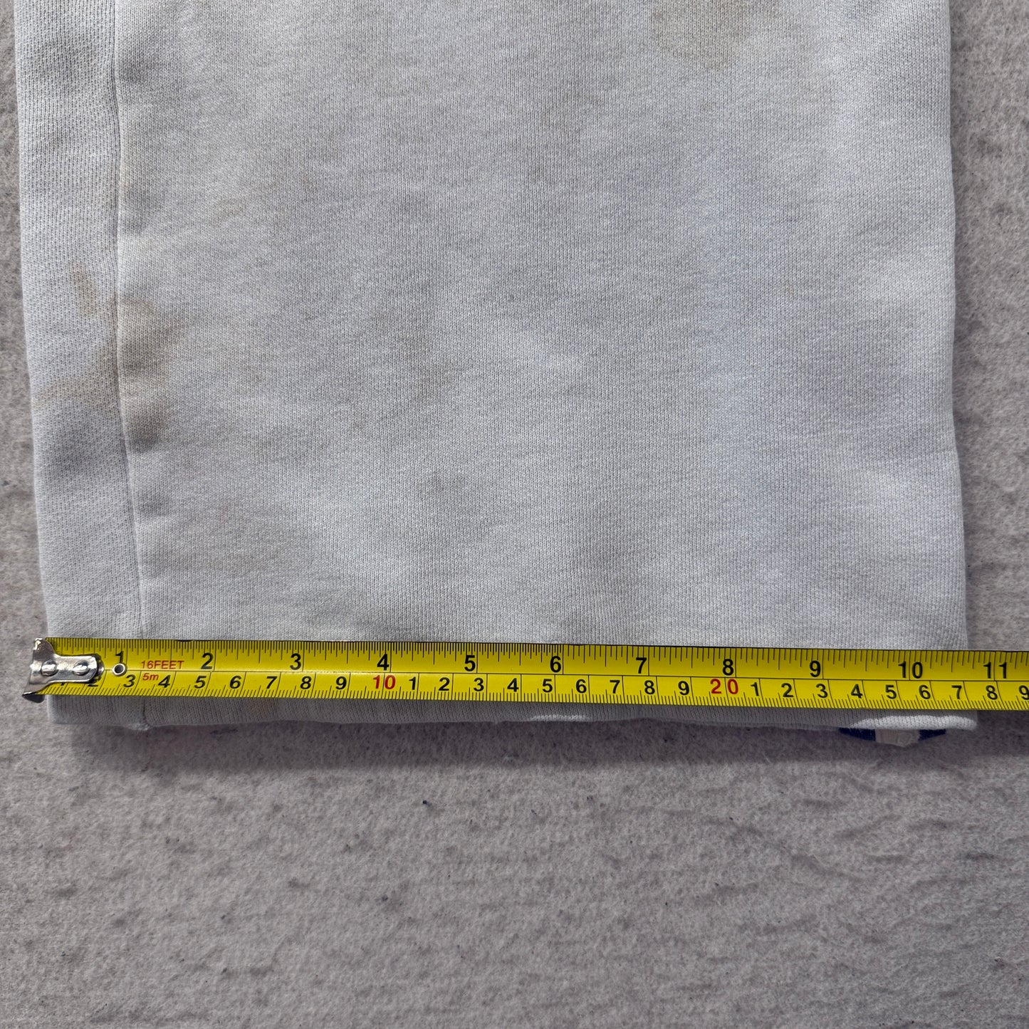 Old Navy Women's Light Gray Fleece Flared Leg Sweatpants Side Striped Y2K Size L