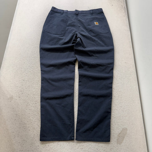 Carhartt Men's Navy Blue Cotton Chino Pants Loose Fit Pockets Classic Size W34