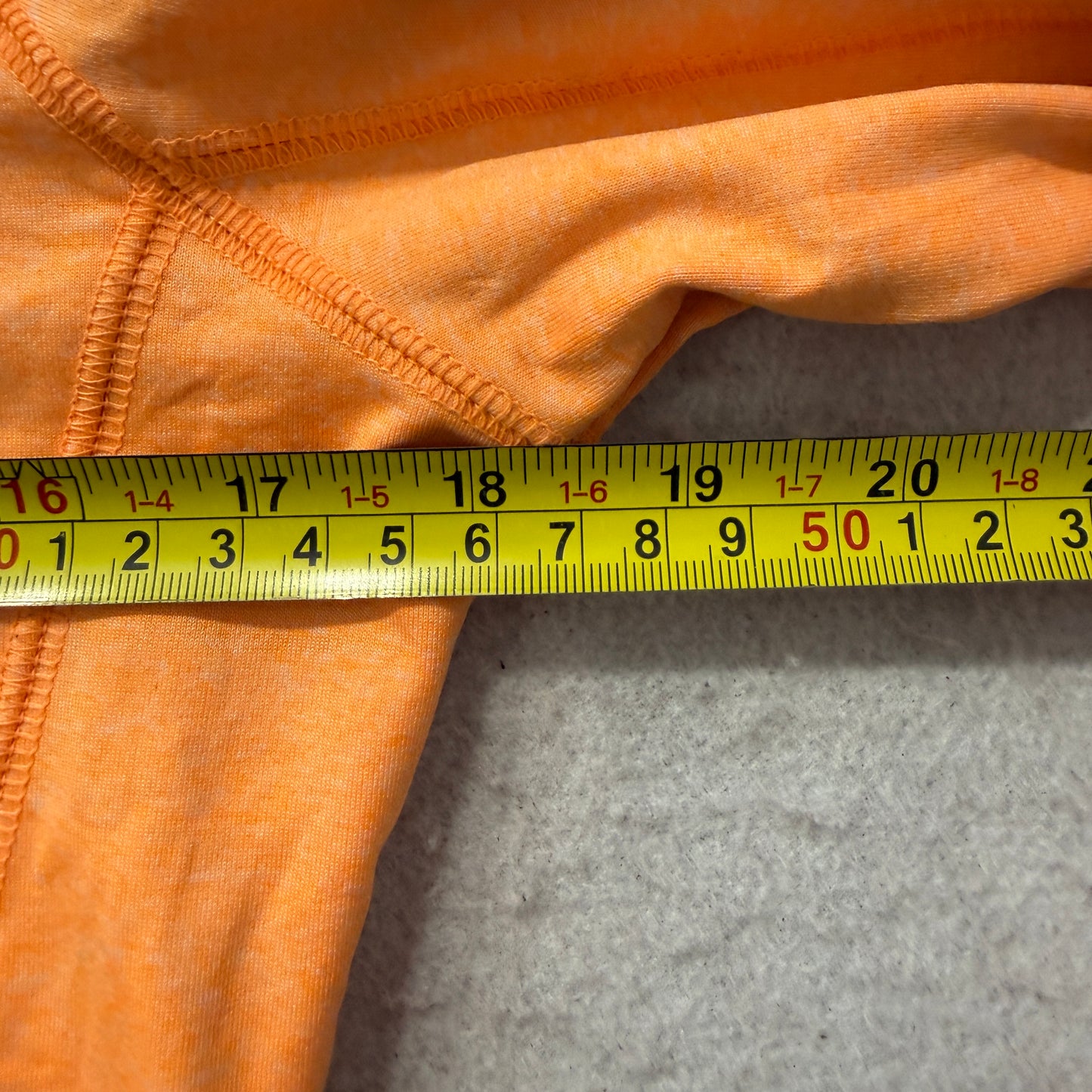 Victoria's Secret PINK Women's Orange Fleece Quarter Zip Pullover Thumbholes - S