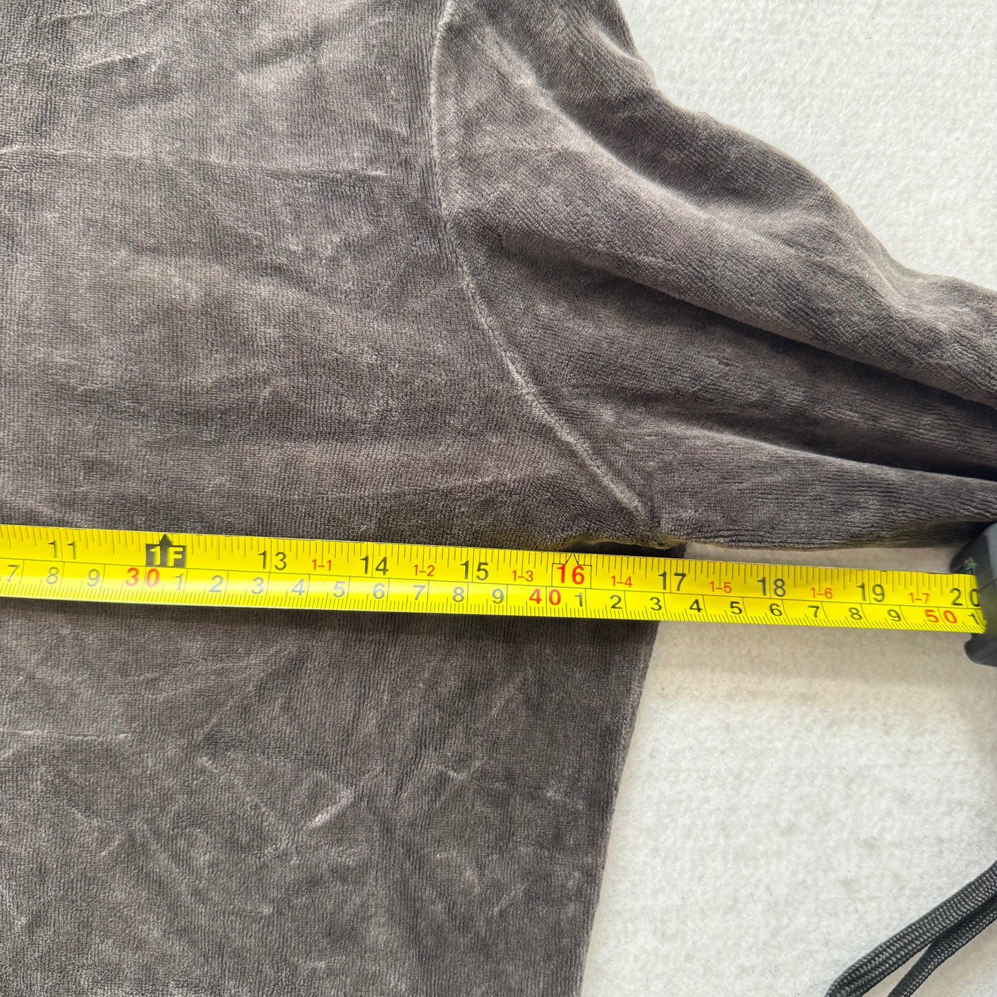 Juicy Couture “Juicy Wanted By All” Women's Charcoal Velour Zip Up Hoodie Size M