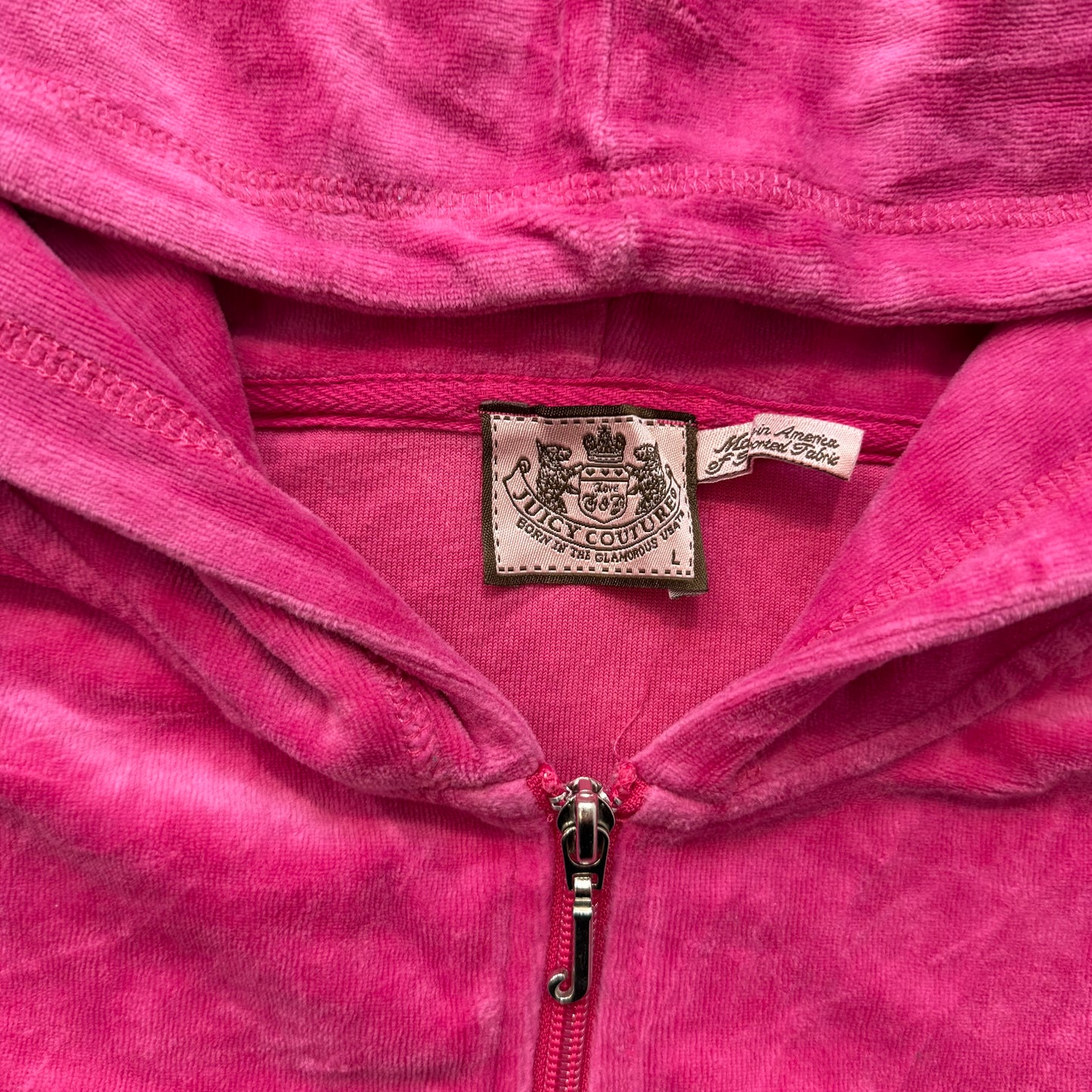 Vintage Juicy Couture Scottie Dogs Women's Pink Velour Zip-Up Hoodie Y2k Size L