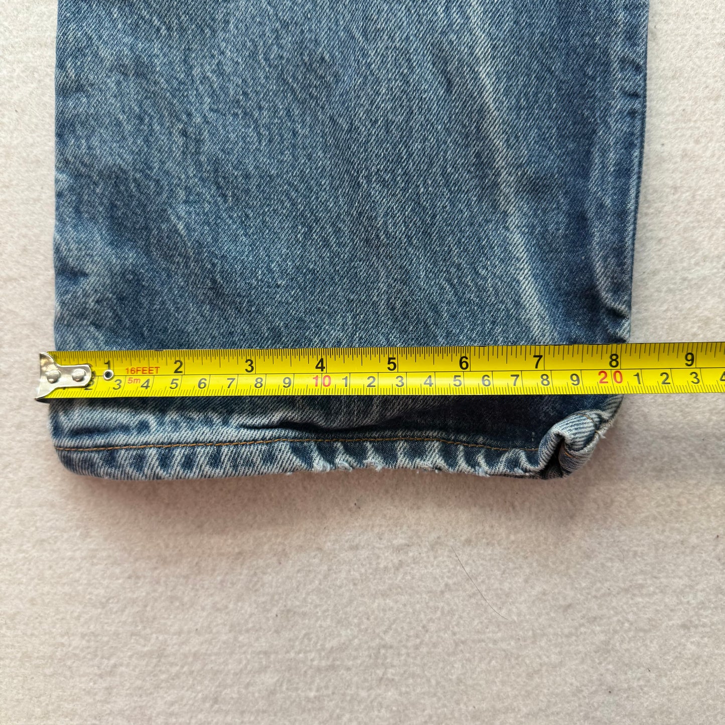 Levi's Strauss & Co. 501xx Men's Medium Blue Denim Straight Leg Jeans Size 35