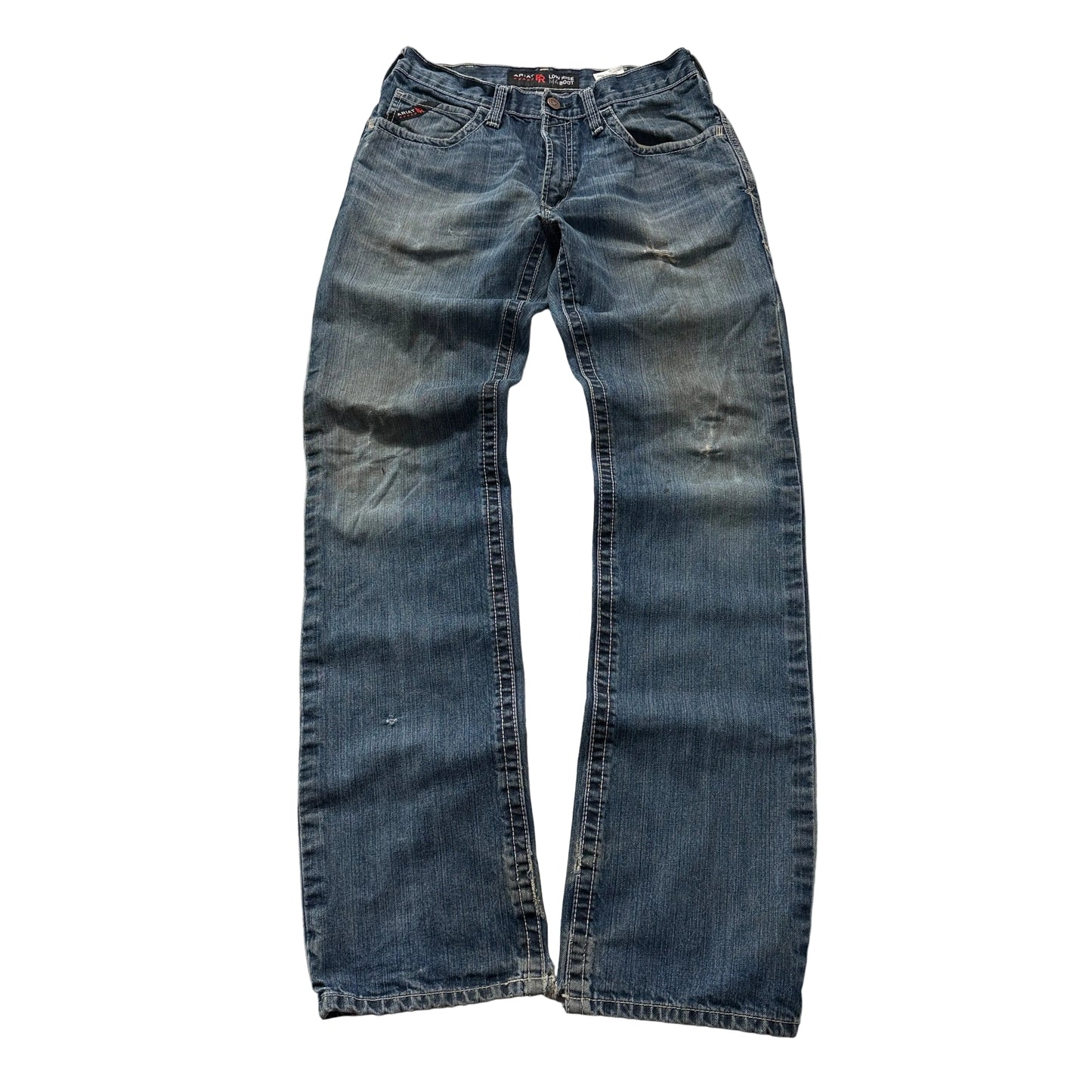 Ariat FR M4 Boot Low Rise Men's Blue Denim Jeans Pockets  Classic Size W32xL38