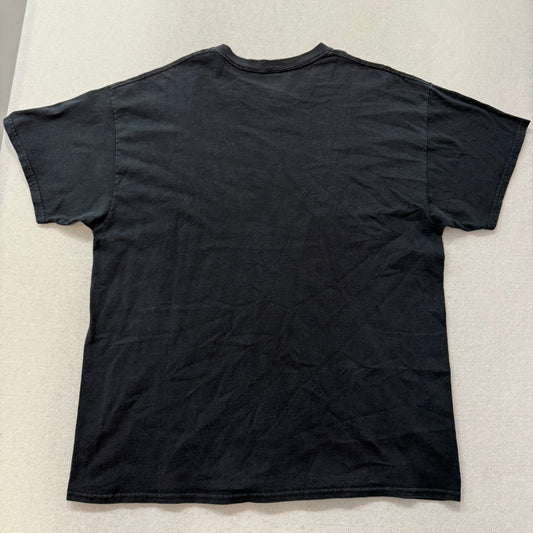 Hot Leathers Men's Black Cotton T-Shirt Shredder Skull Jumbo Print Size XL