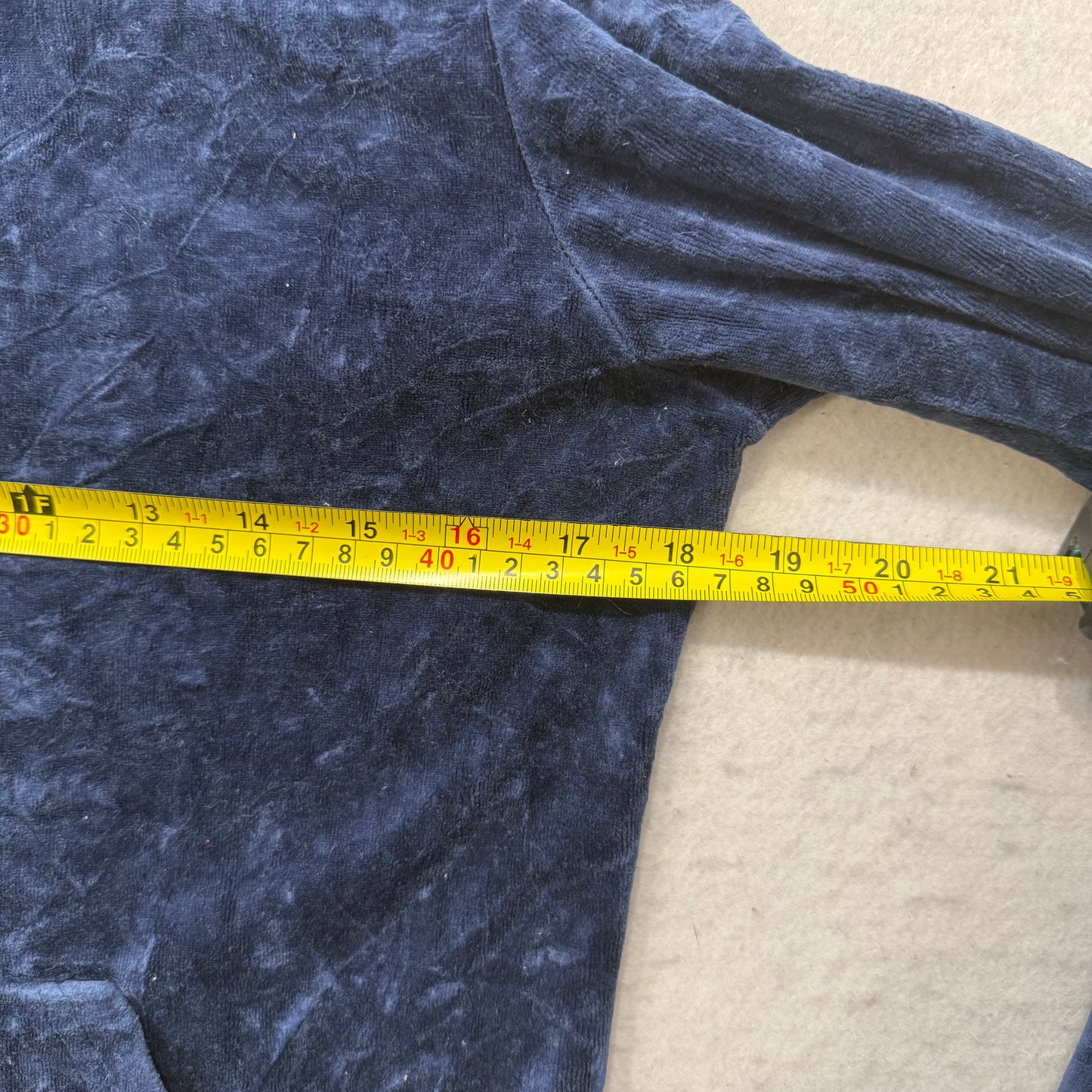 Juicy Couture “Juicy Coconut” Navy Velour Tracksuit Set Hoodie & Pants Size XL
