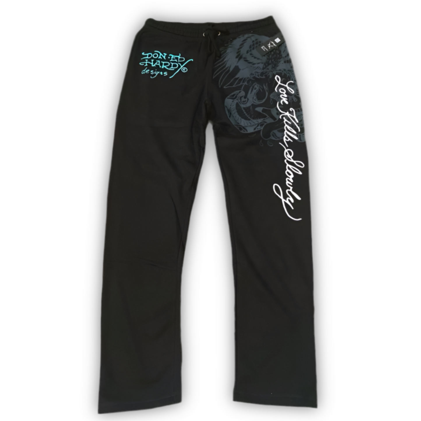 ED HARDY “CRAWLING TIGER” BLACK PANTS - Clean Curriculums 