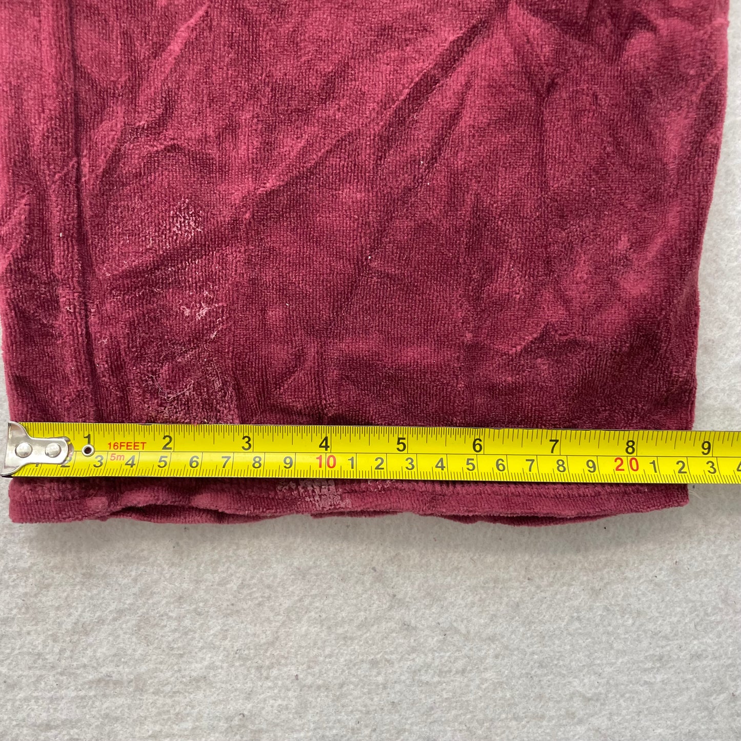 Vtg Juicy Couture Women Burgundy Velour Flare Track Pant Rhinestones Logo Size S